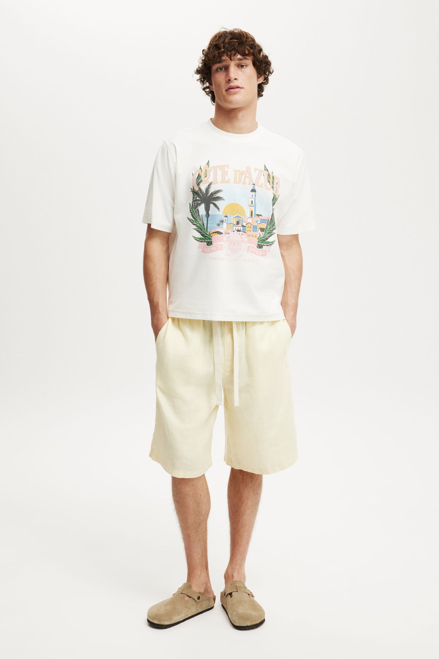 Cropped Fit Graphic T-Shirt