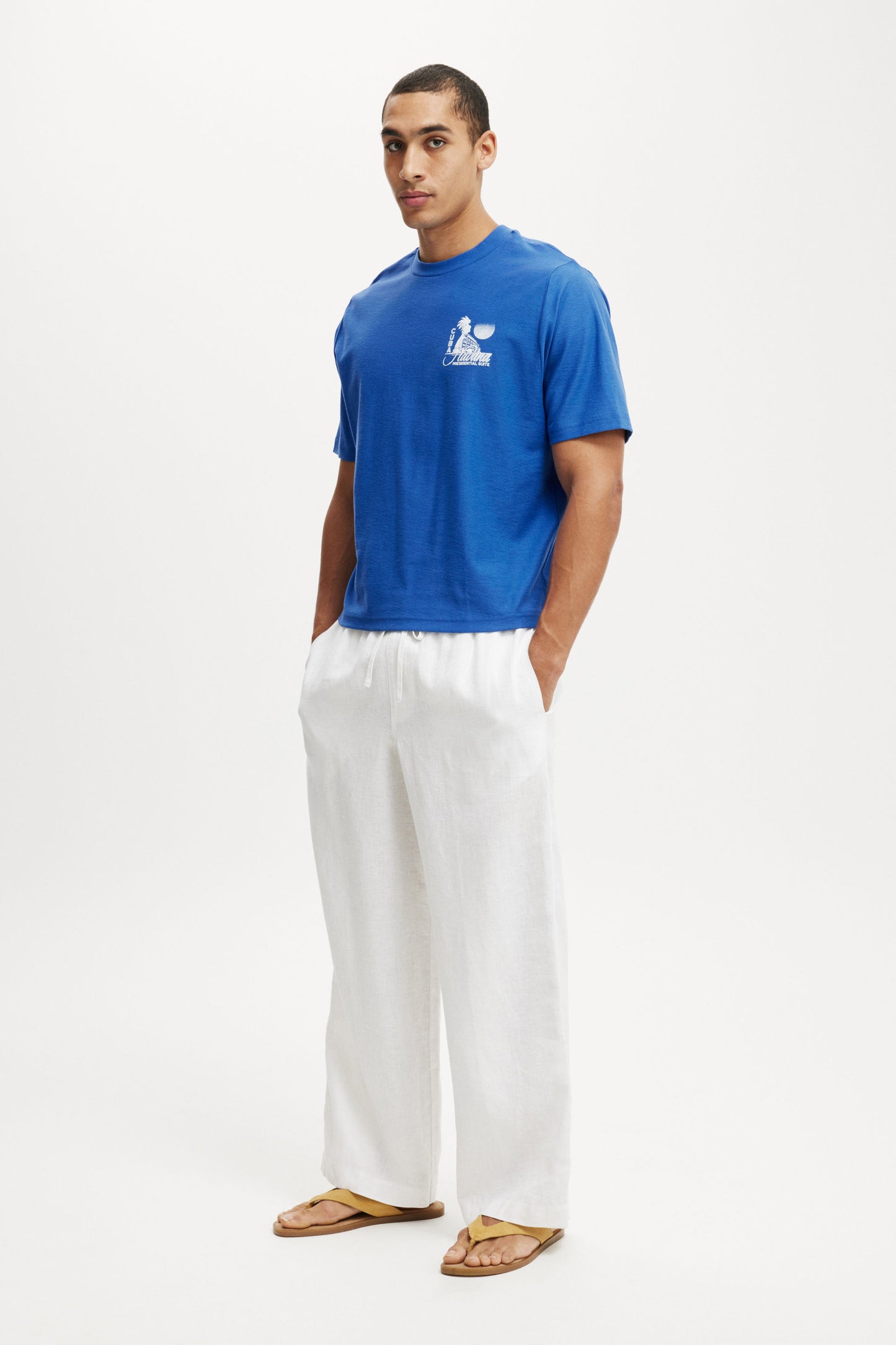 Cropped Fit Graphic T-Shirt
