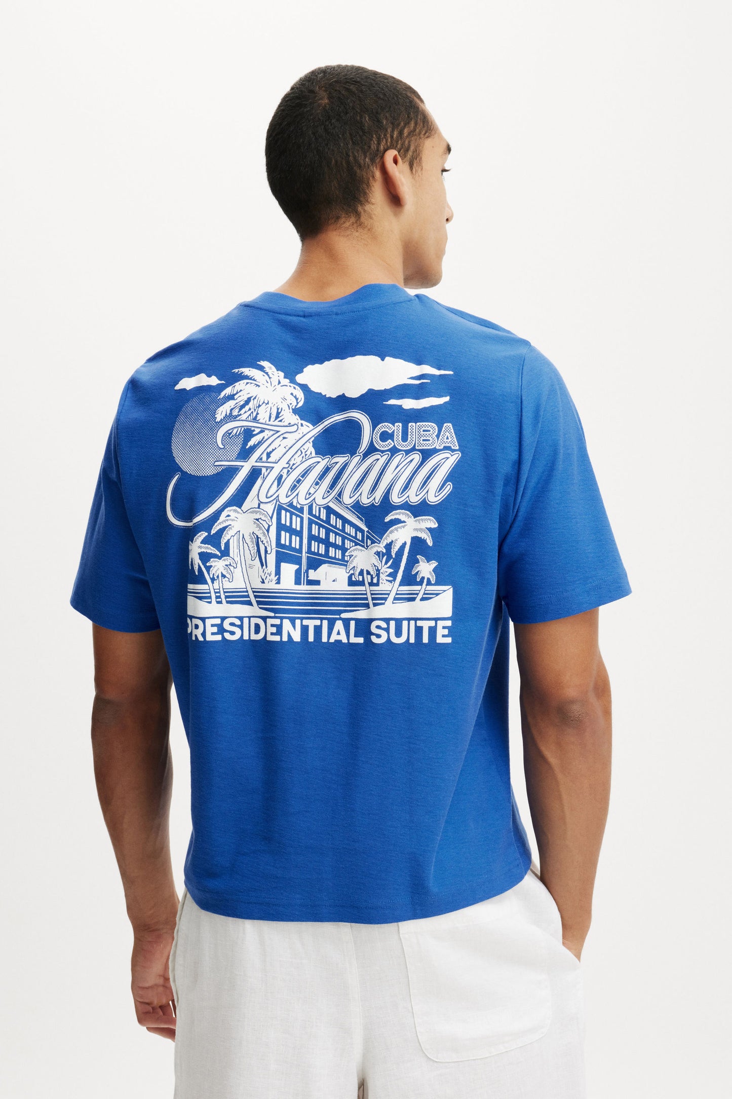 Cropped Fit Graphic T-Shirt