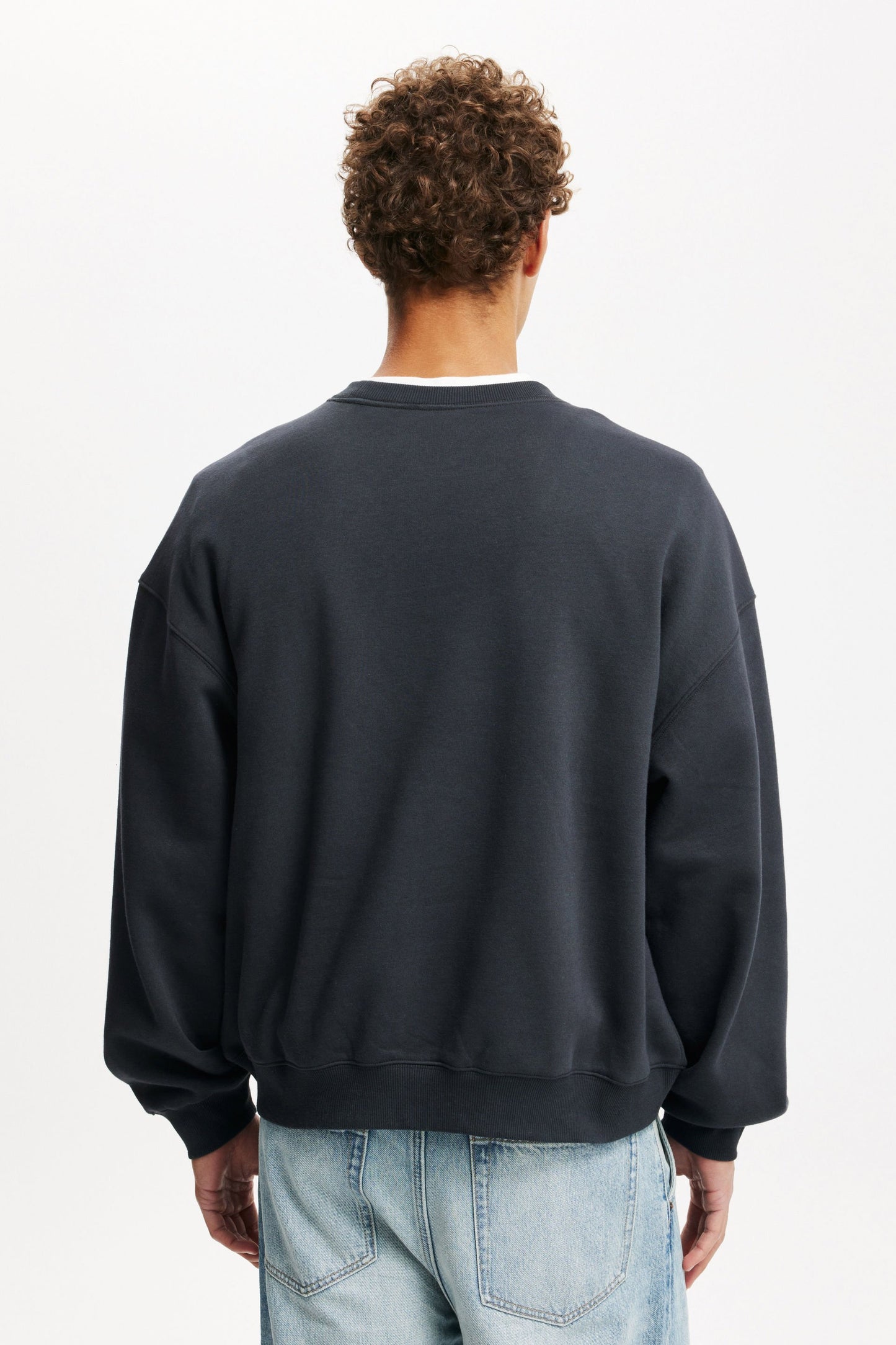 Box Fit Graphic Crew Sweater