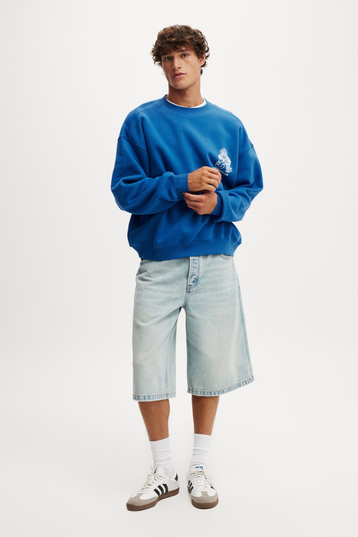 Box Fit Graphic Crew Sweater