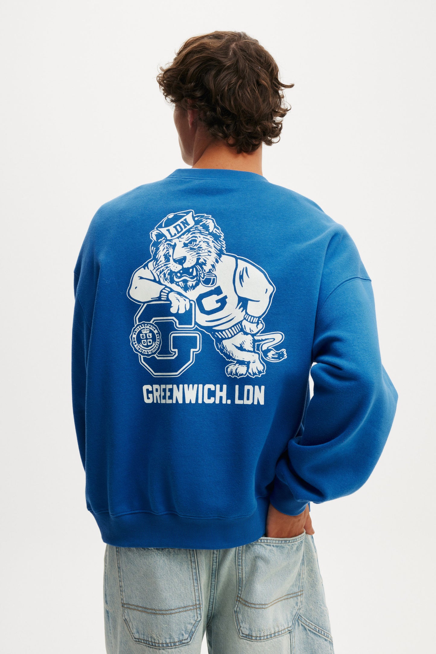 Box Fit Graphic Crew Sweater