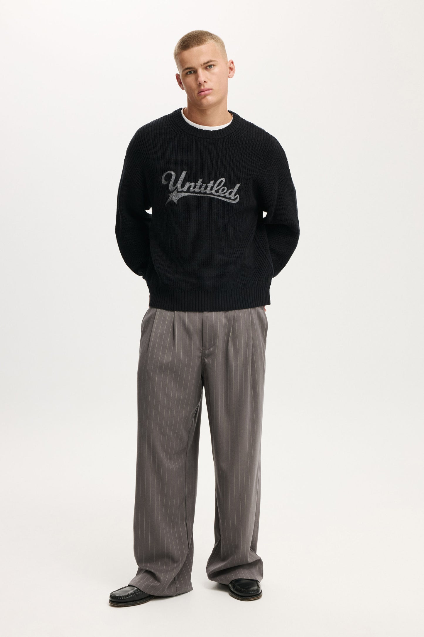 Box Fit Crew Knit