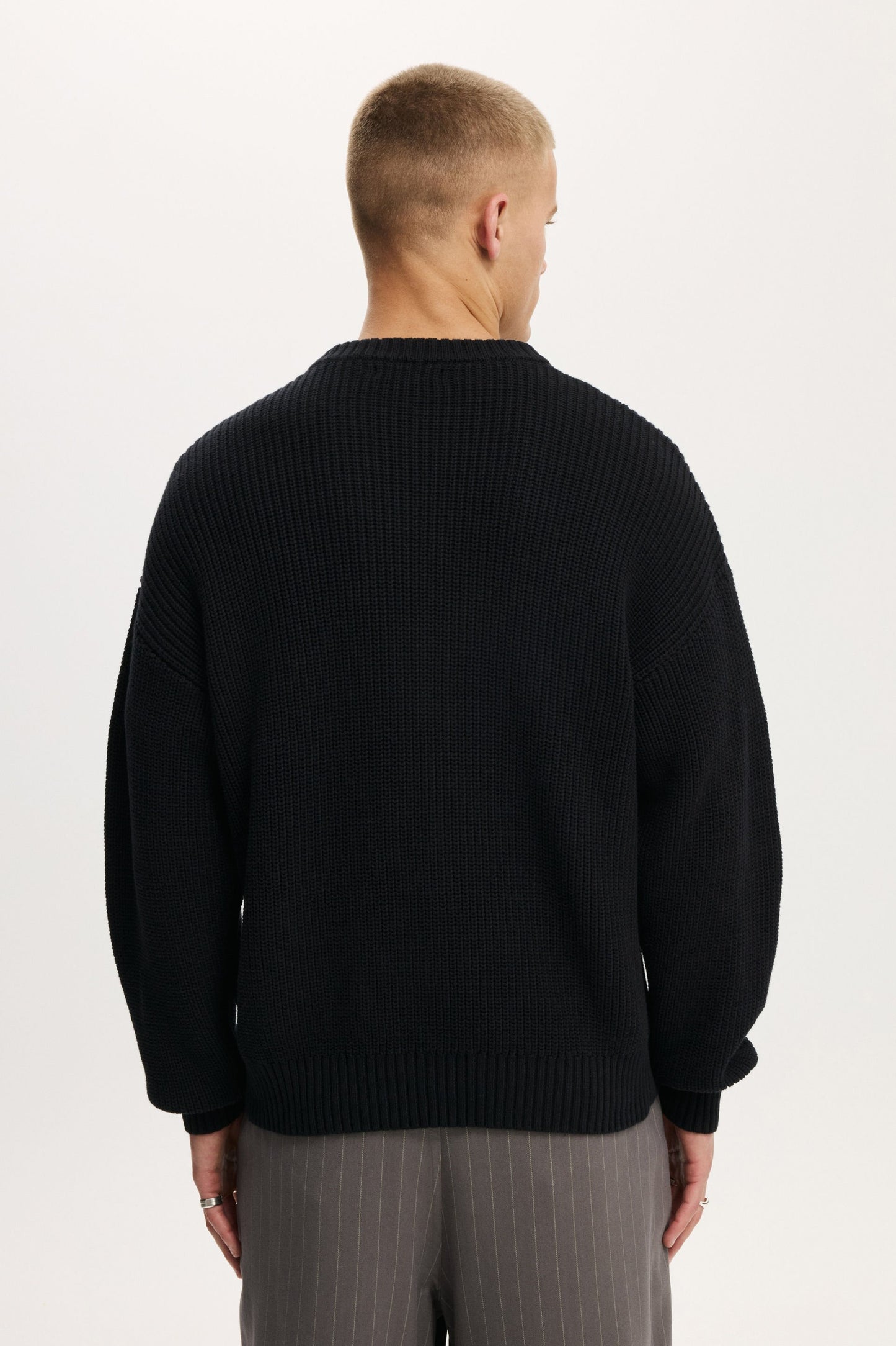 Box Fit Crew Knit