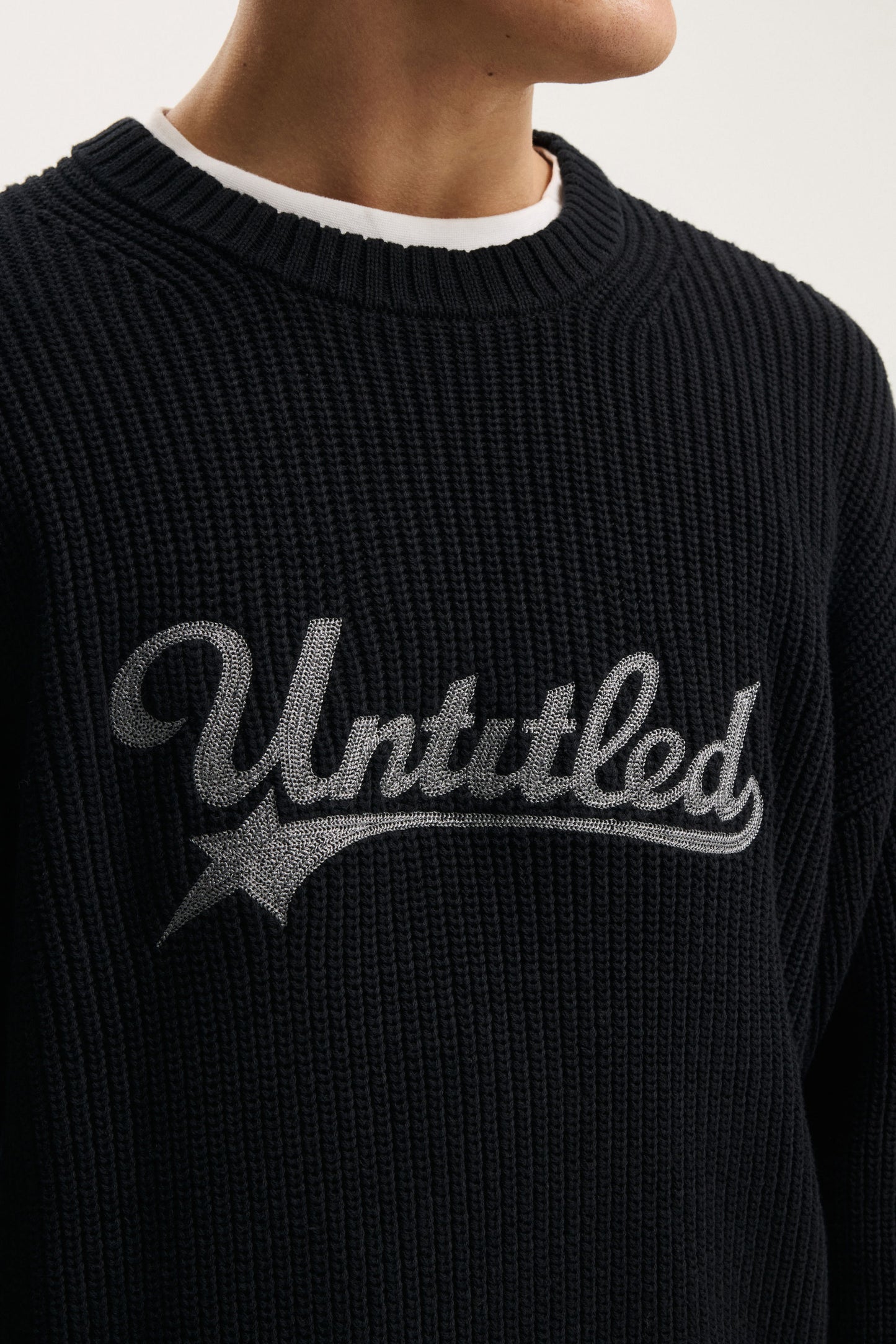 Box Fit Crew Knit