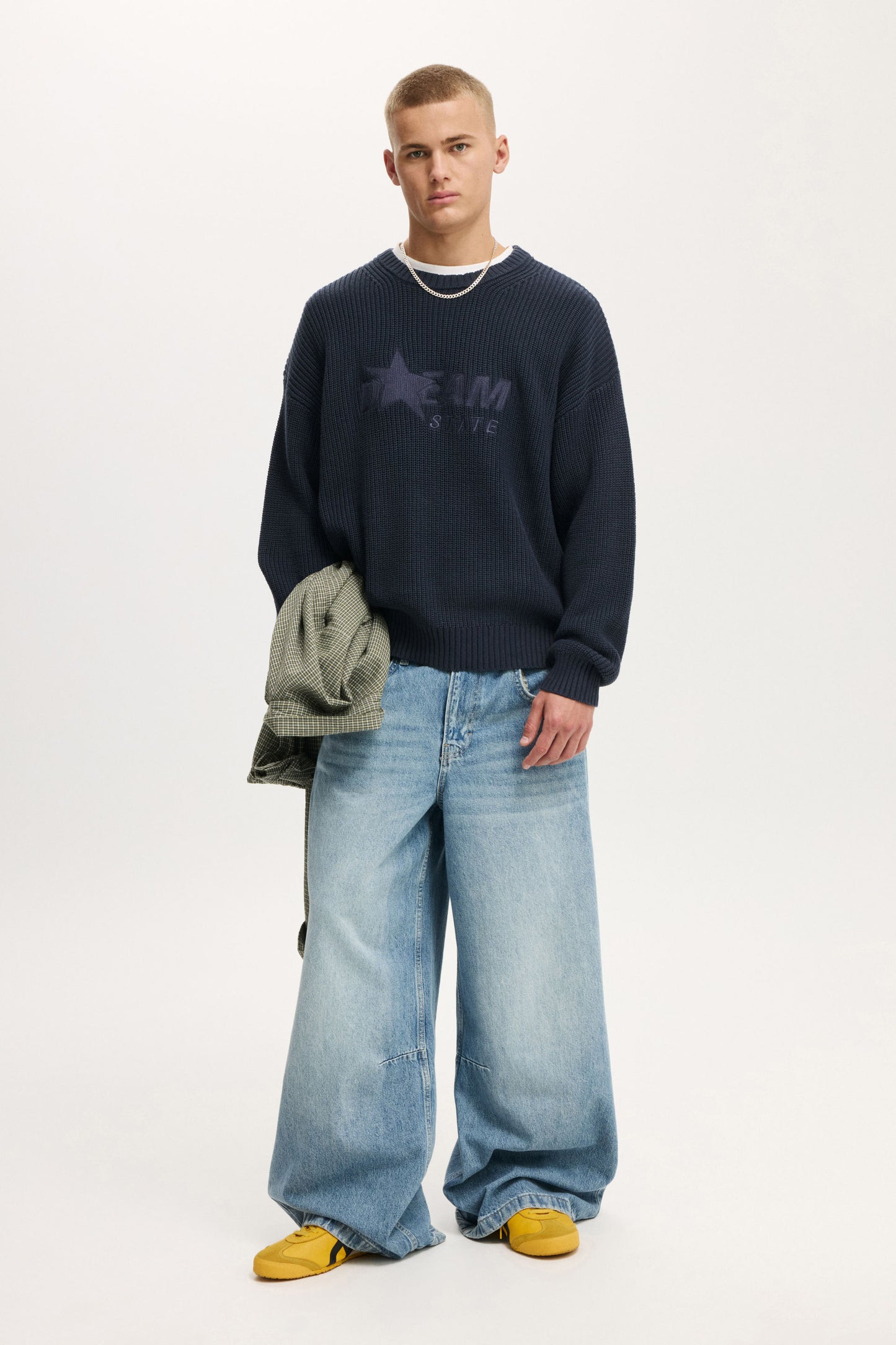 Box Fit Crew Knit