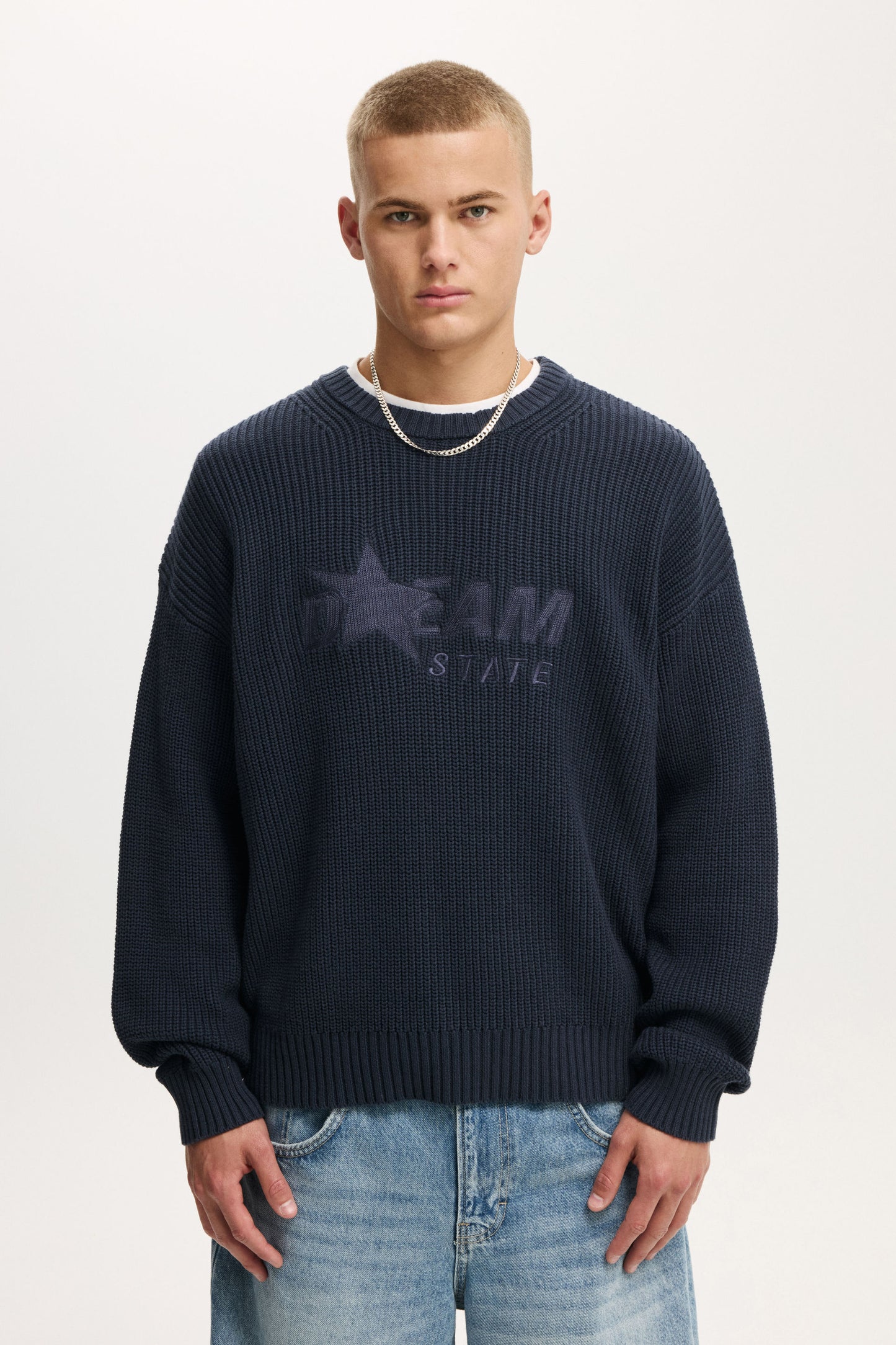 Box Fit Crew Knit