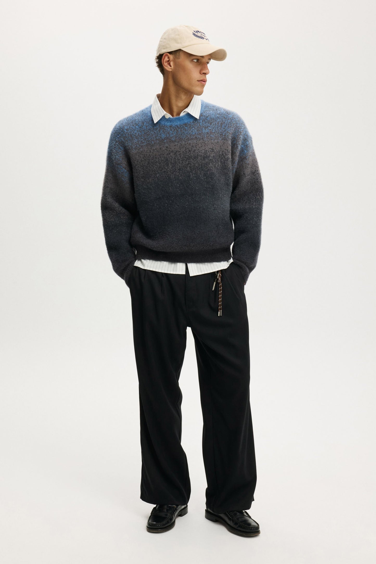 Ombre Crew Knit