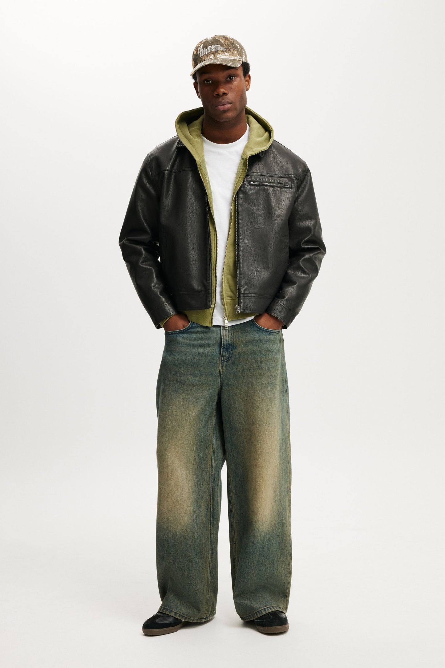 Cropped Zip Up Hoodie