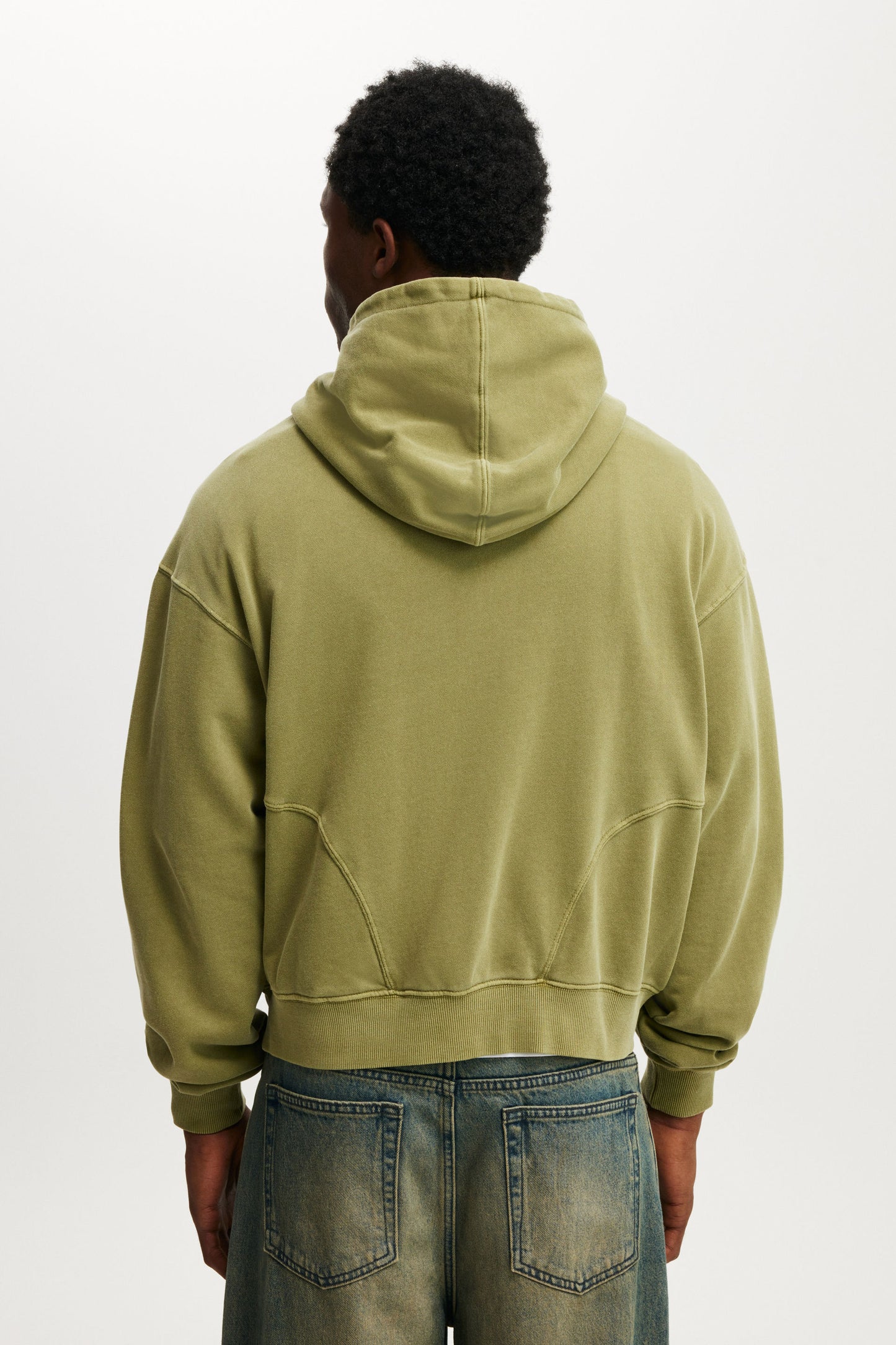 Cropped Zip Up Hoodie