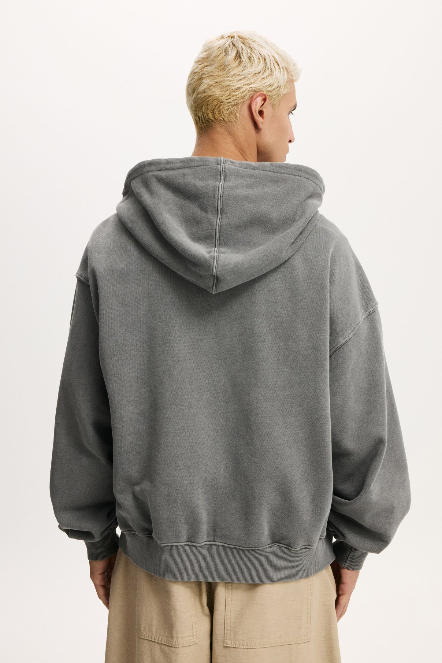 Cropped Zip Up Hoodie