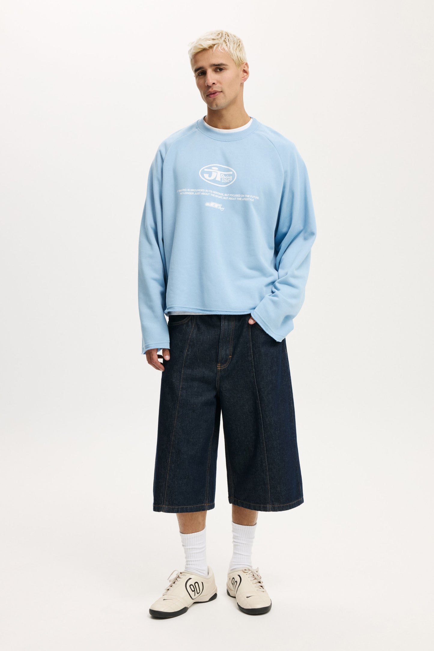 Cropped Honda Jt Racing Crew Fleece