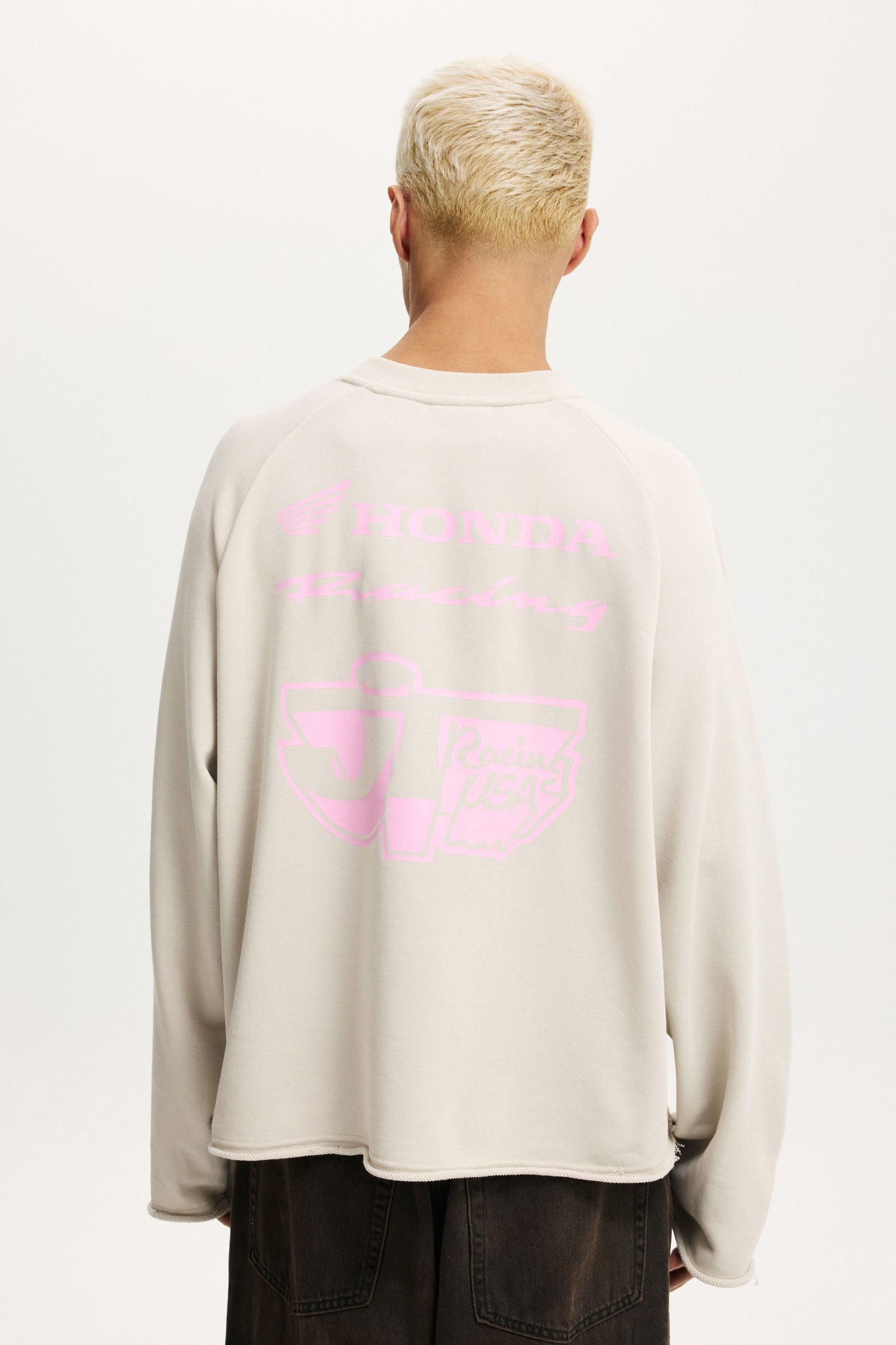 Cropped Honda Jt Racing Crew Fleece