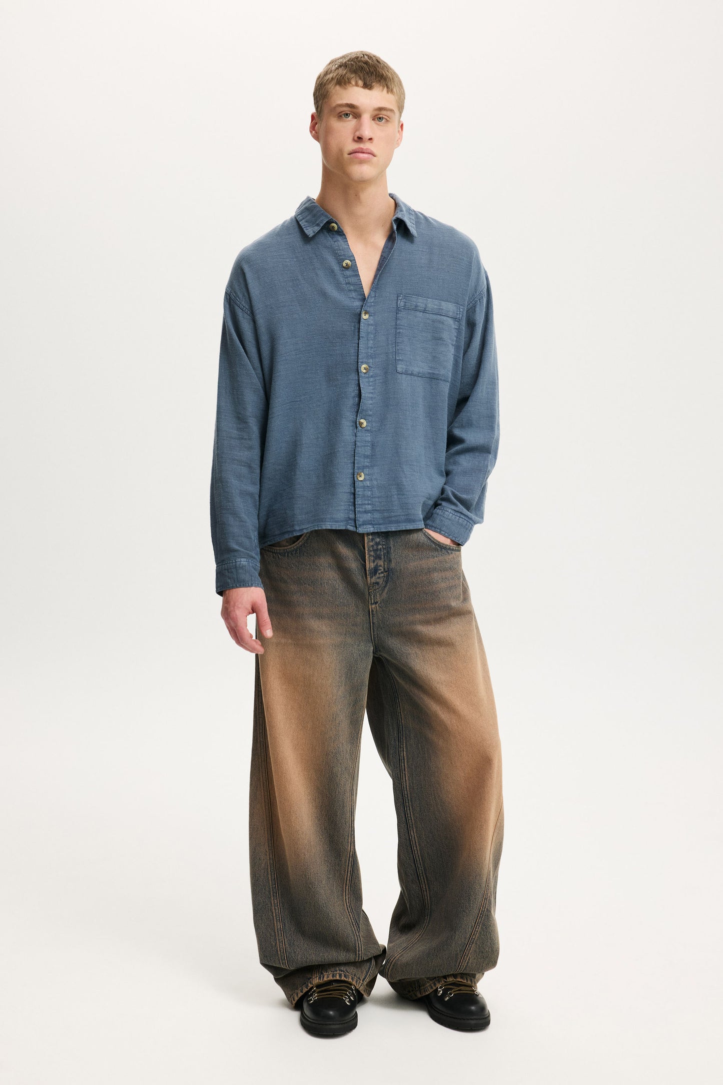 Washed Long Sleeve Shirt