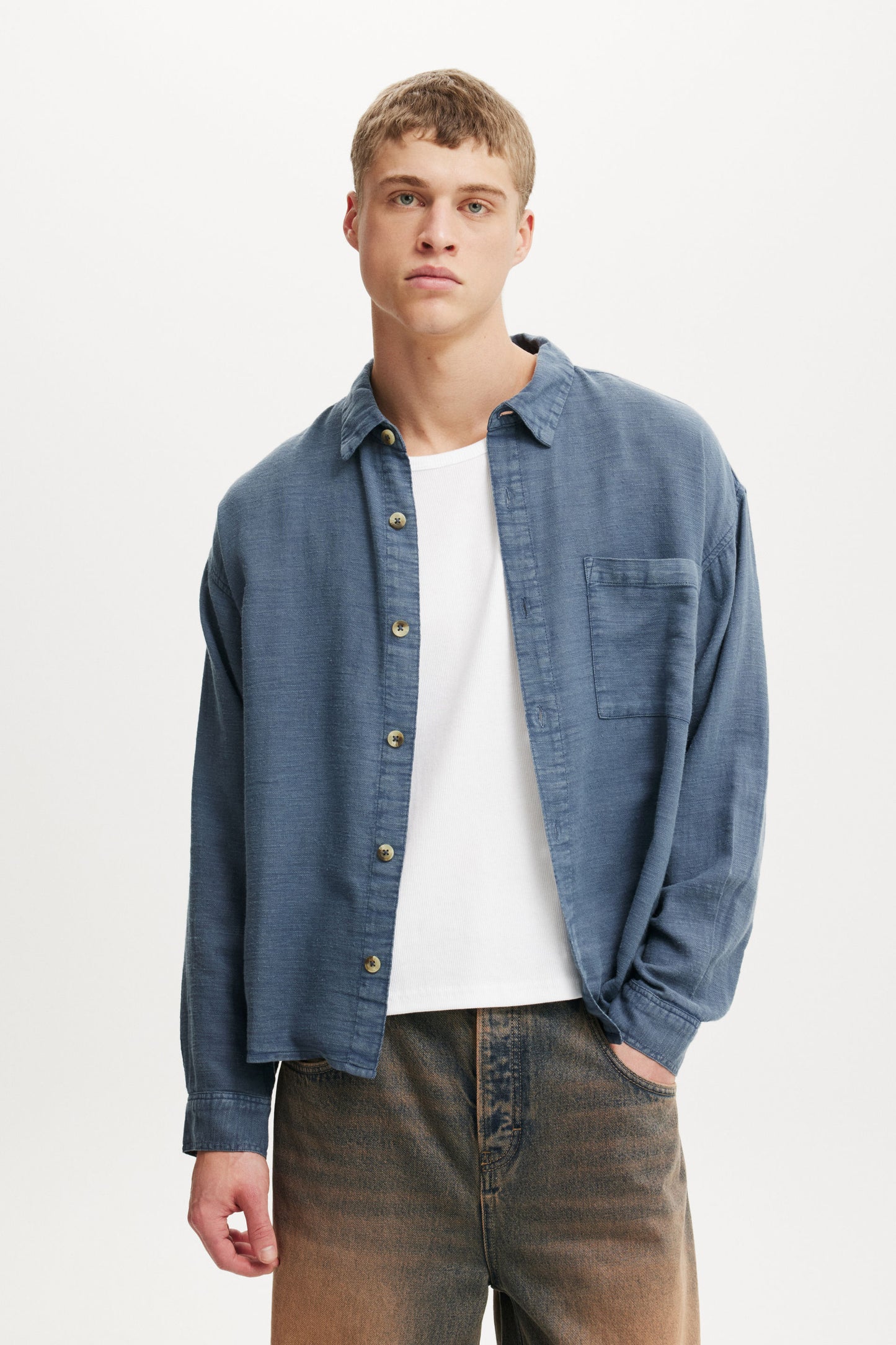 Washed Long Sleeve Shirt