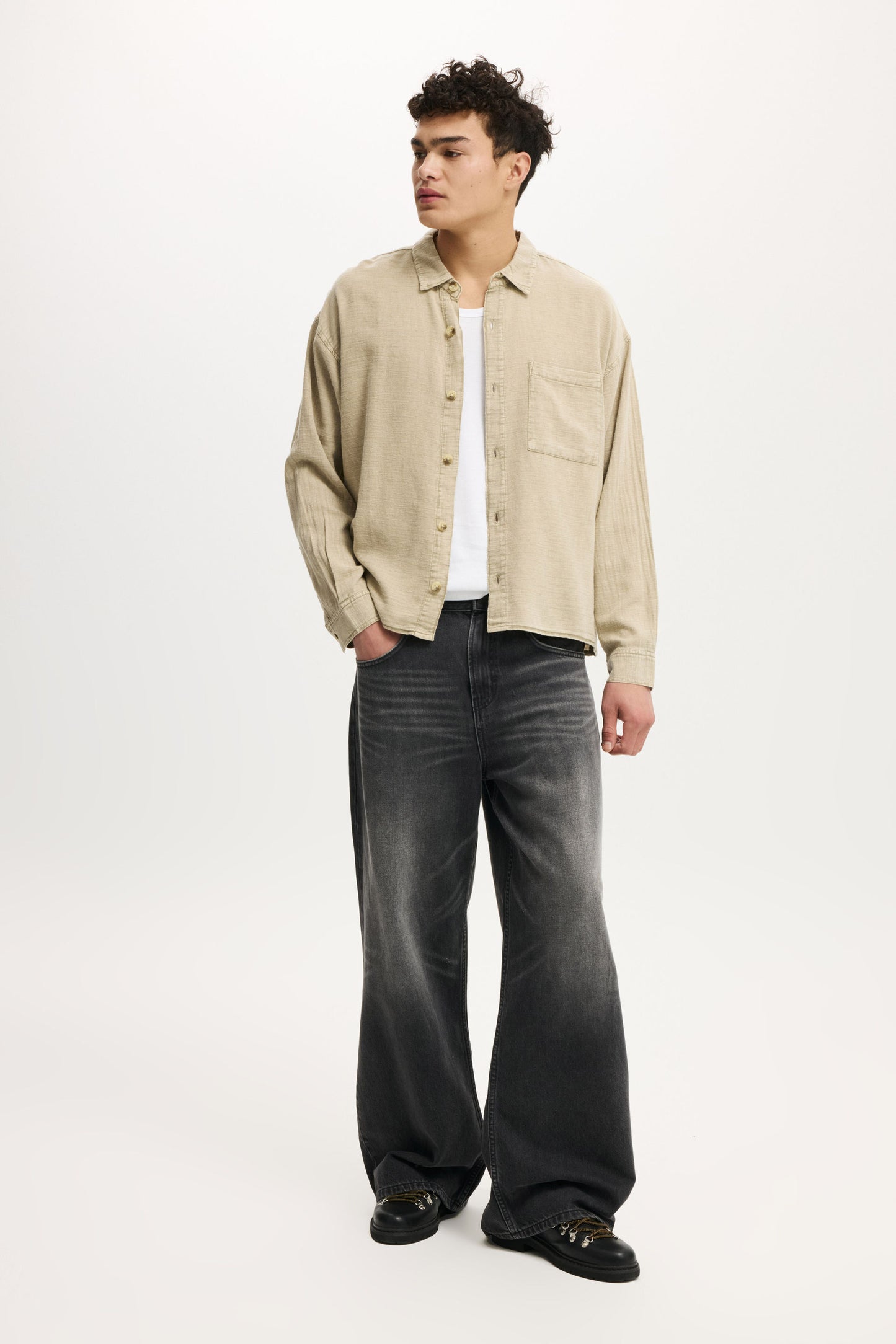 Washed Long Sleeve Shirt