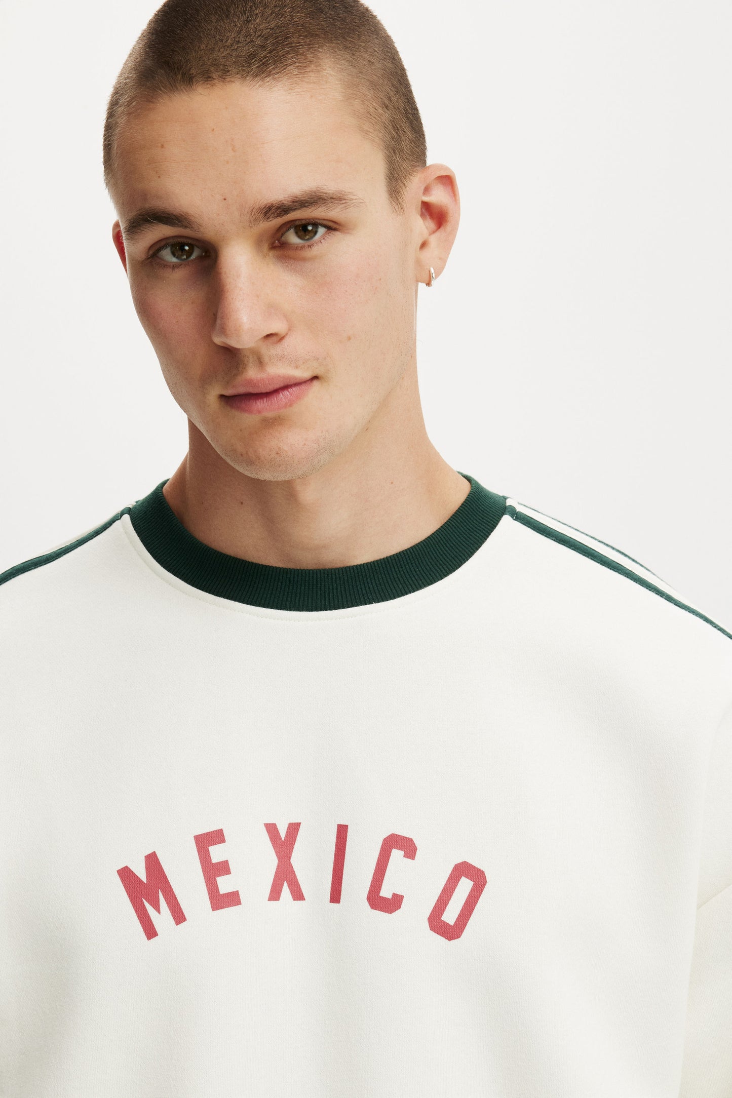 Oversized Graphic Crew Sweater