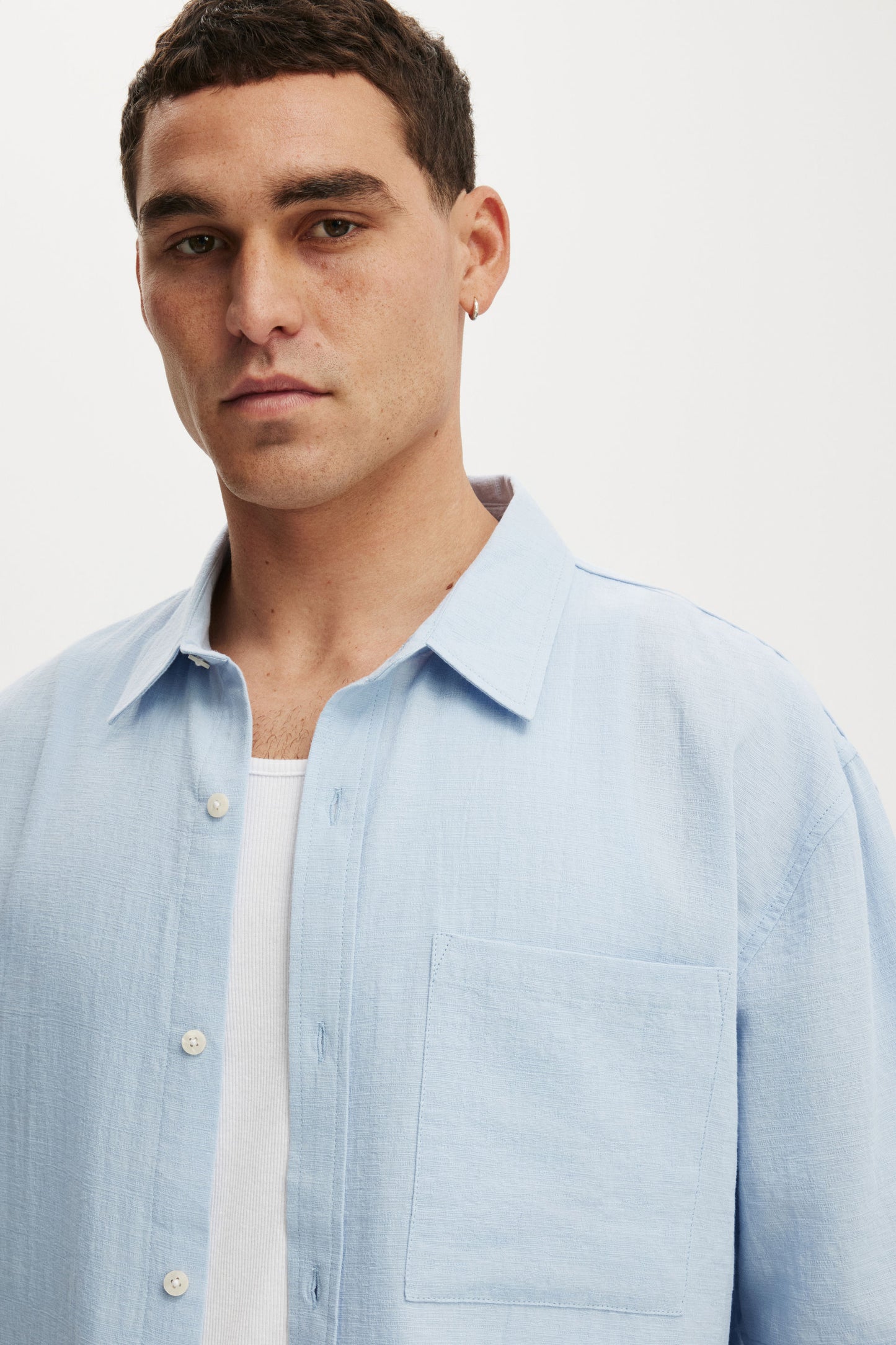 Boxy Fit Short Sleeve Shirt