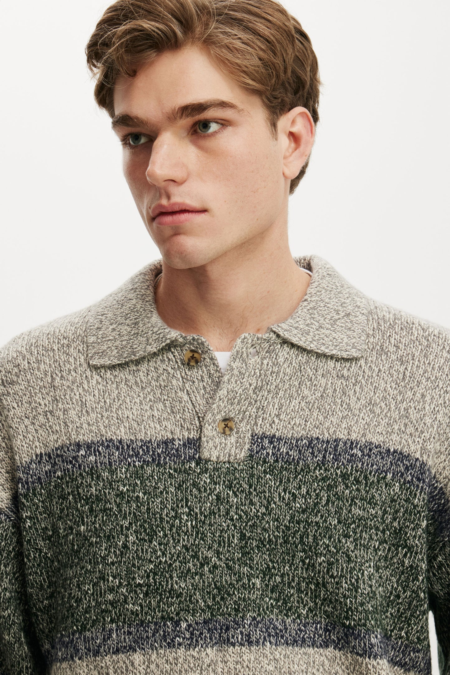 Box Fit Rugby Polo Knit