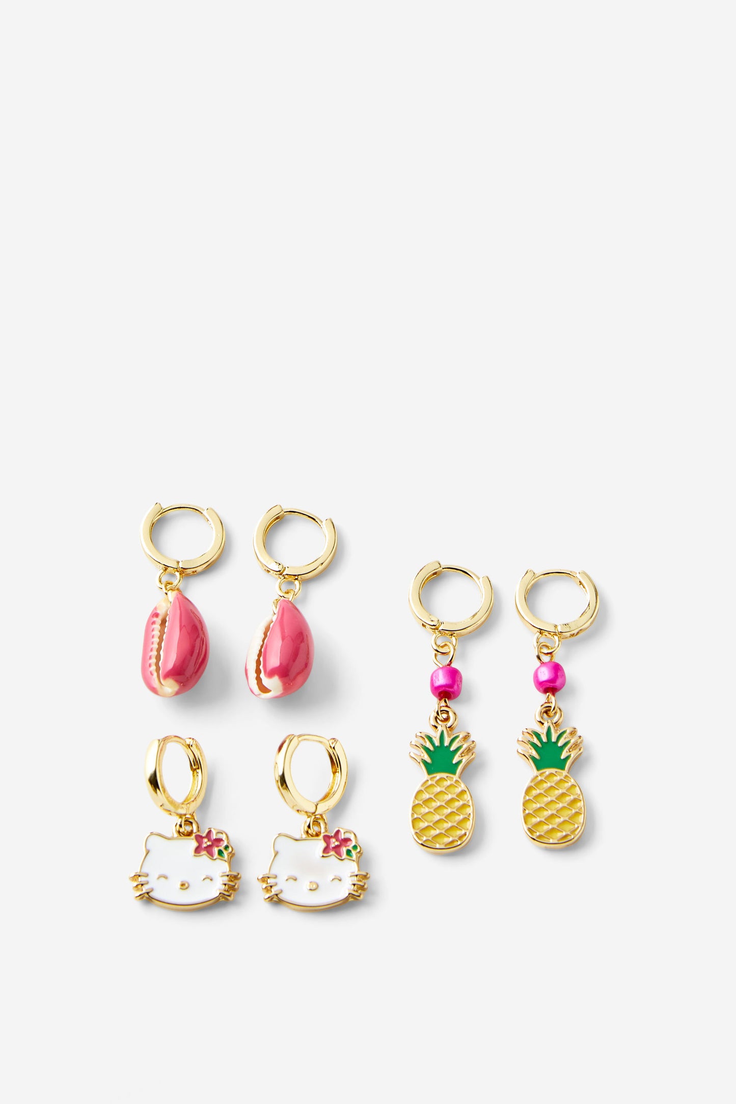 Hello Kitty 3Pk Mid Earring