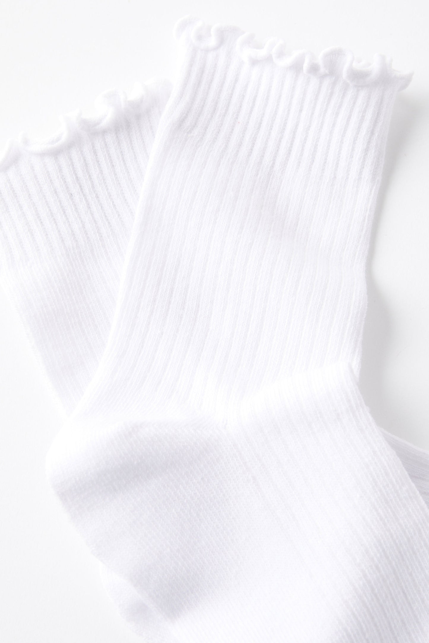 Frill Ribbed Crew Sock