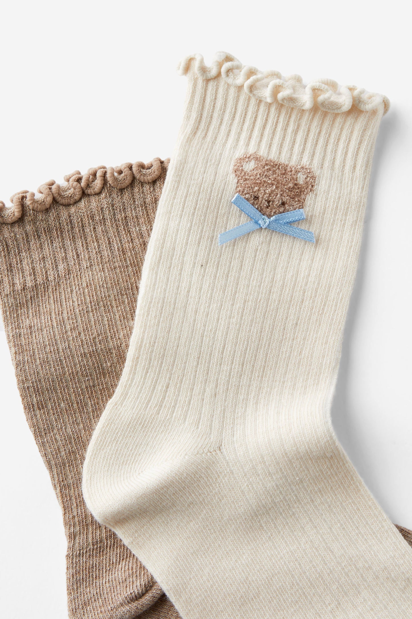 The Perfect Pair Frill Rib Crew Sock 2Pk