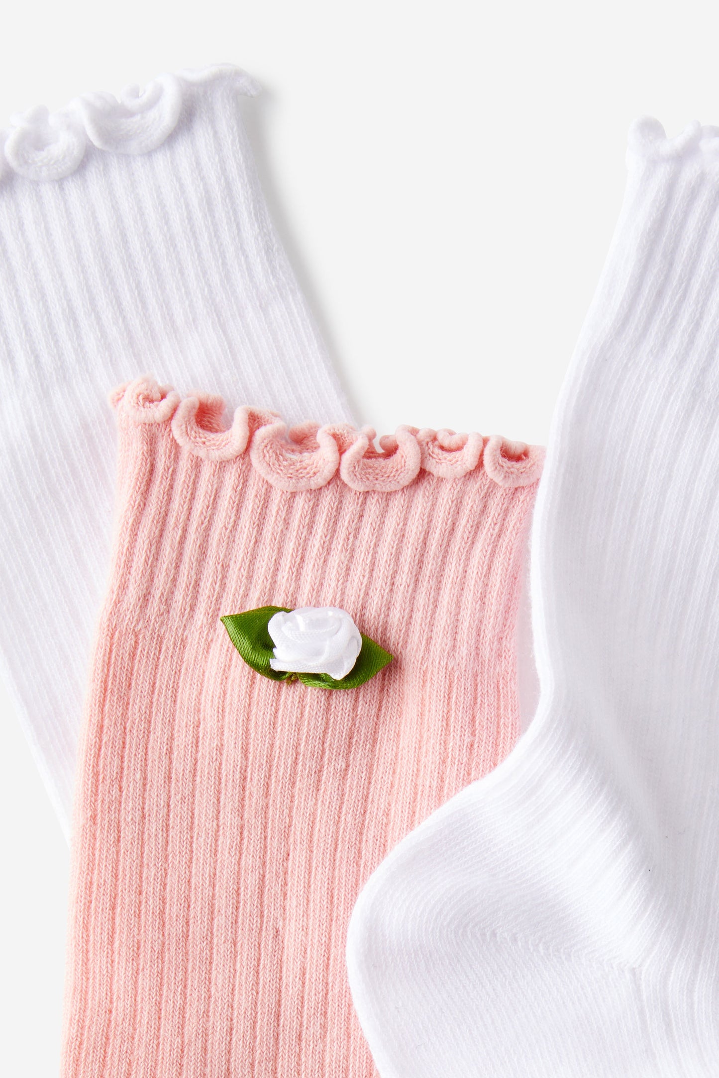The Perfect Pair Frill Rib Crew Sock 2Pk