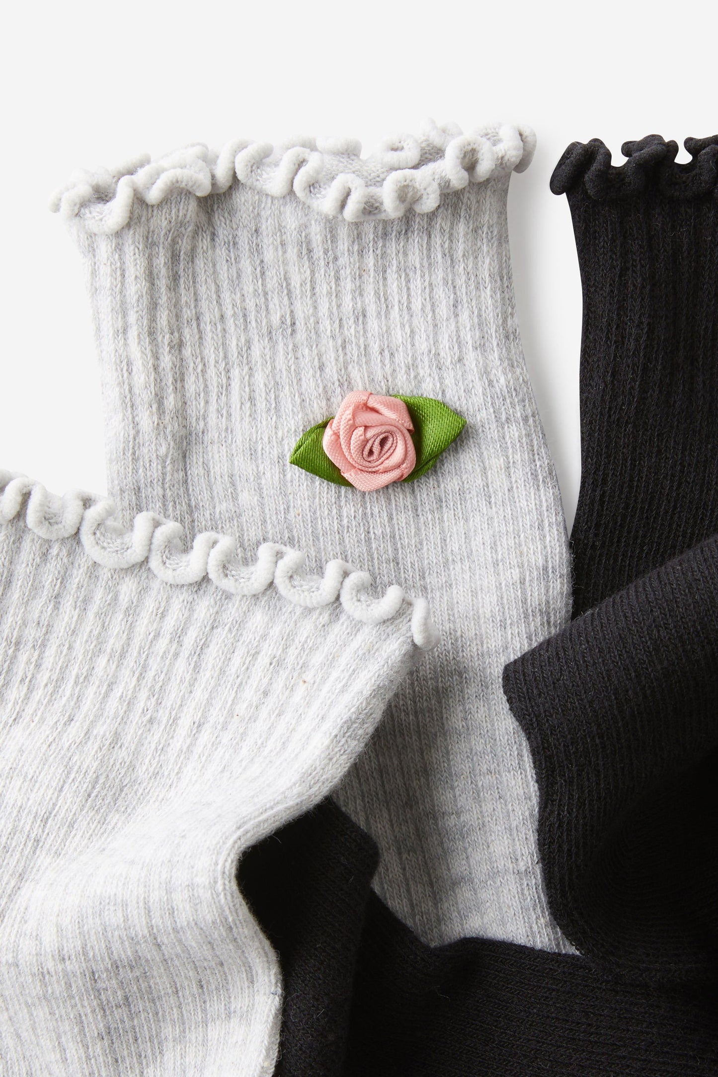 The Perfect Pair Frill Rib Crew Sock 2Pk