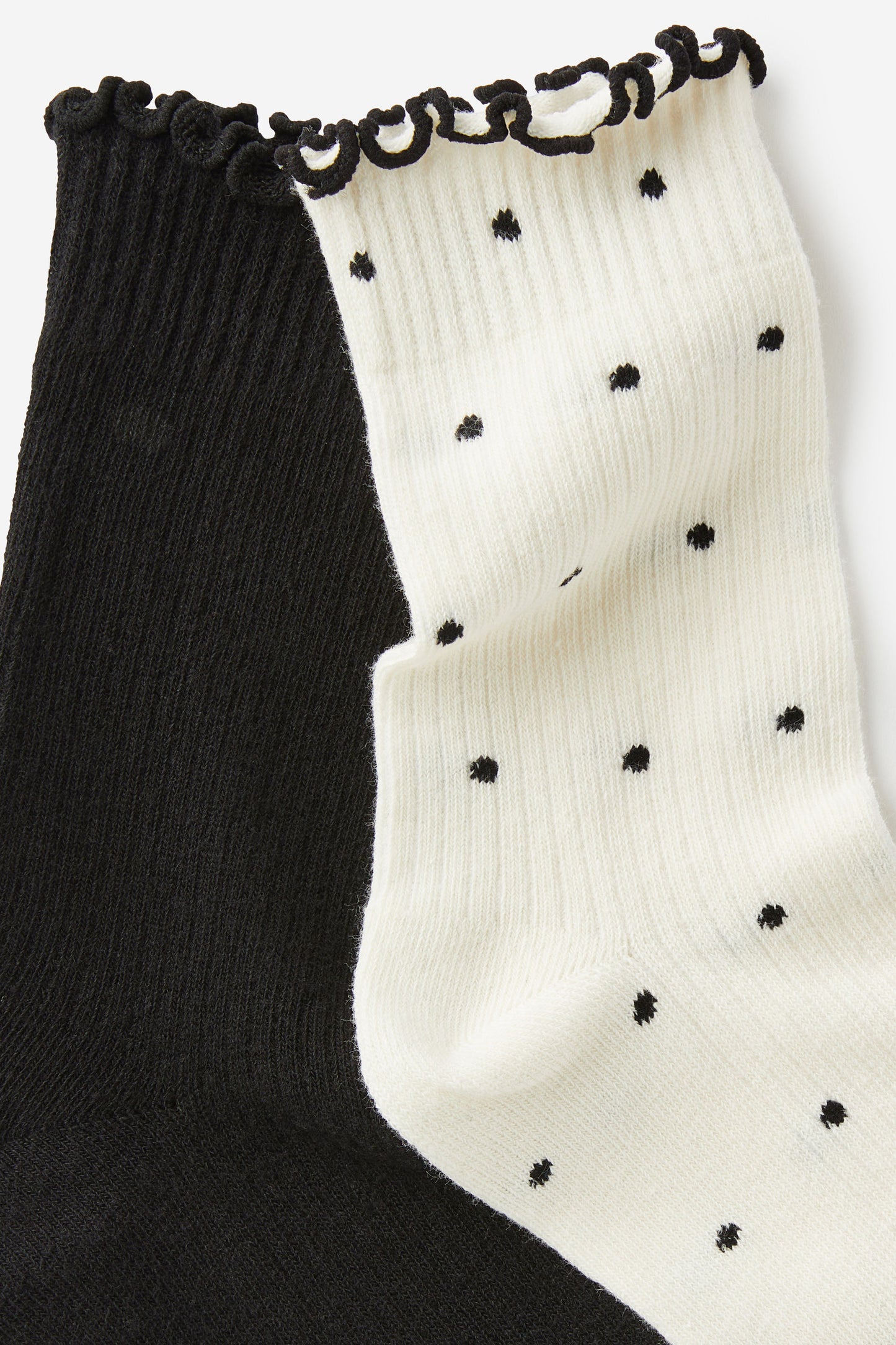 The Perfect Pair Frill Rib Crew Sock 2Pk