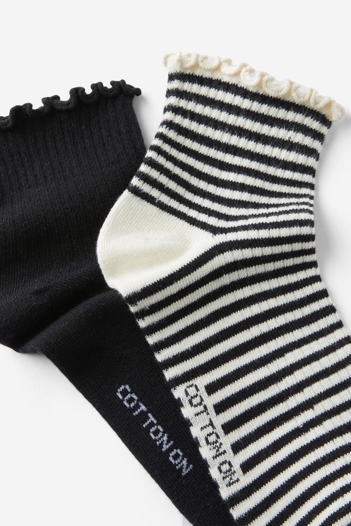 The Perfect Pair Frill Rib Ankle 2Pk