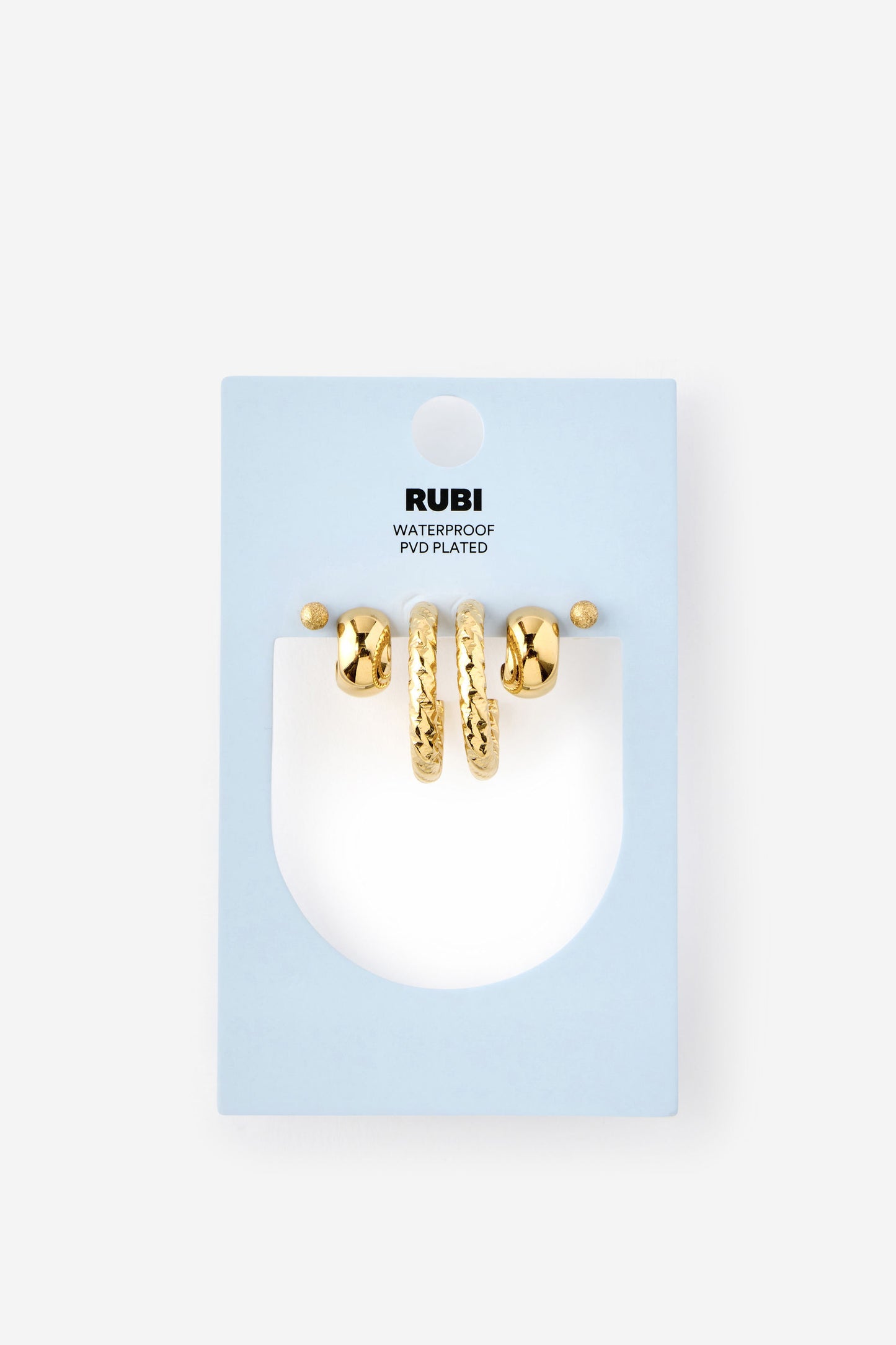 Waterproof 3Pk Mid Earring