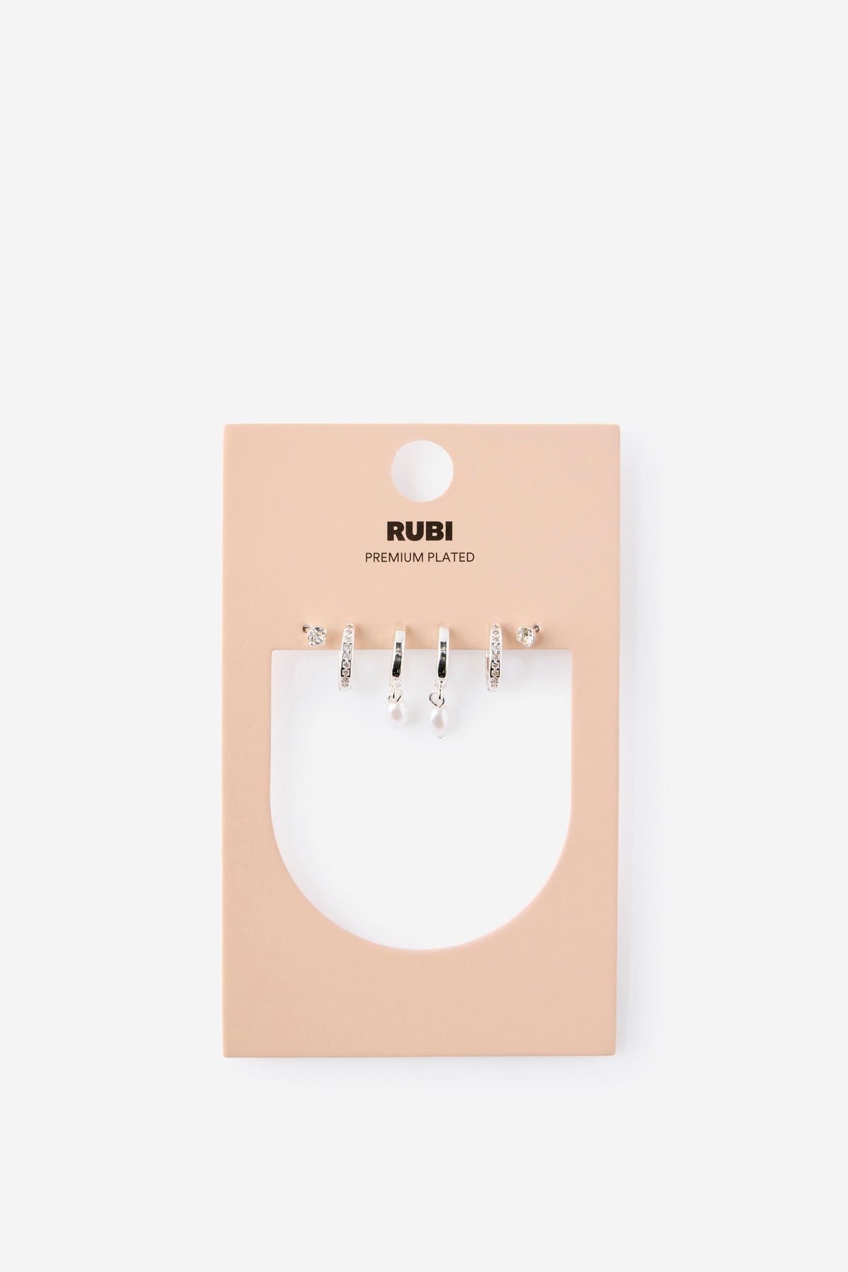 Premium Plated 3Pk Small Earring