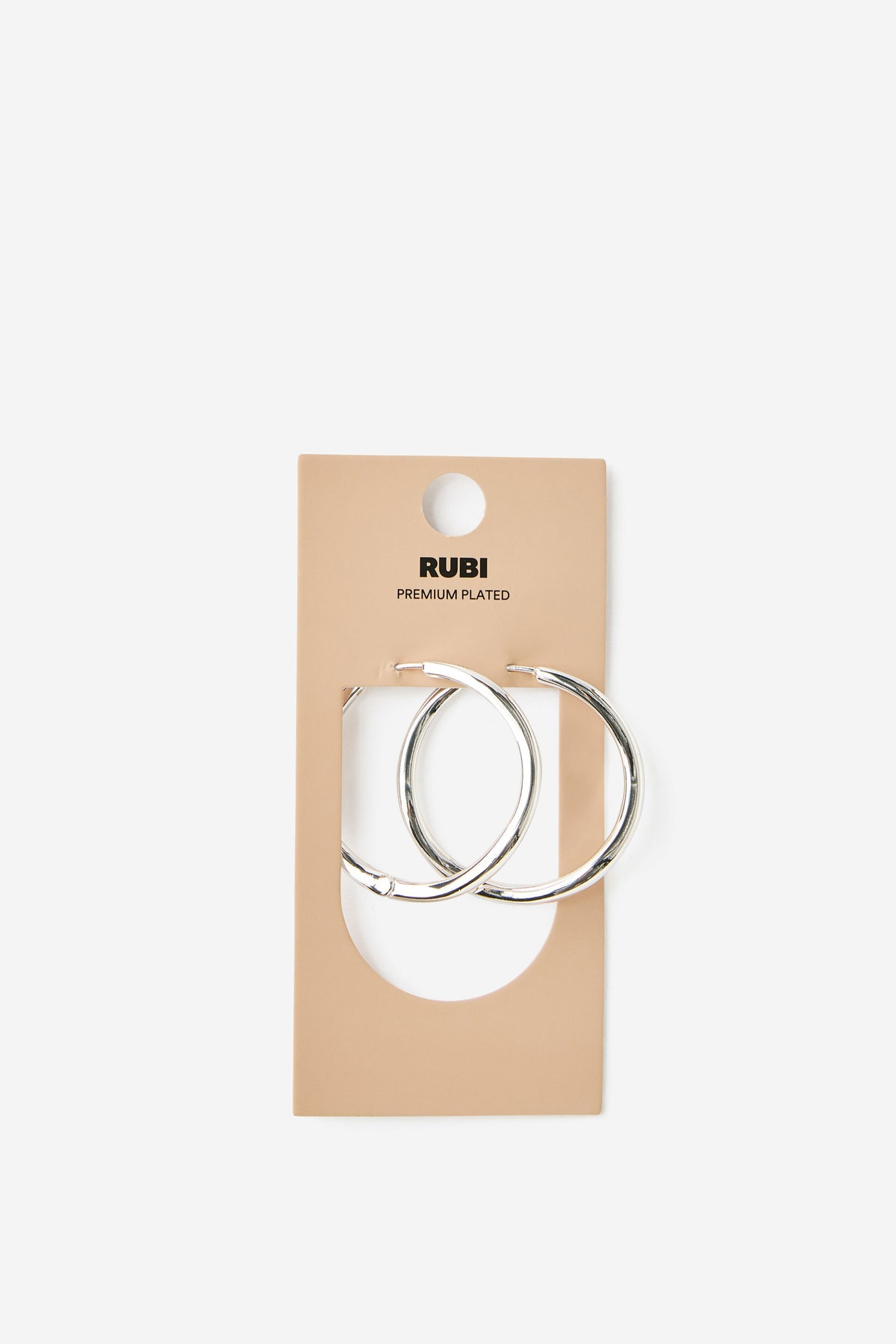 Premium Plated Large Hoop Earring