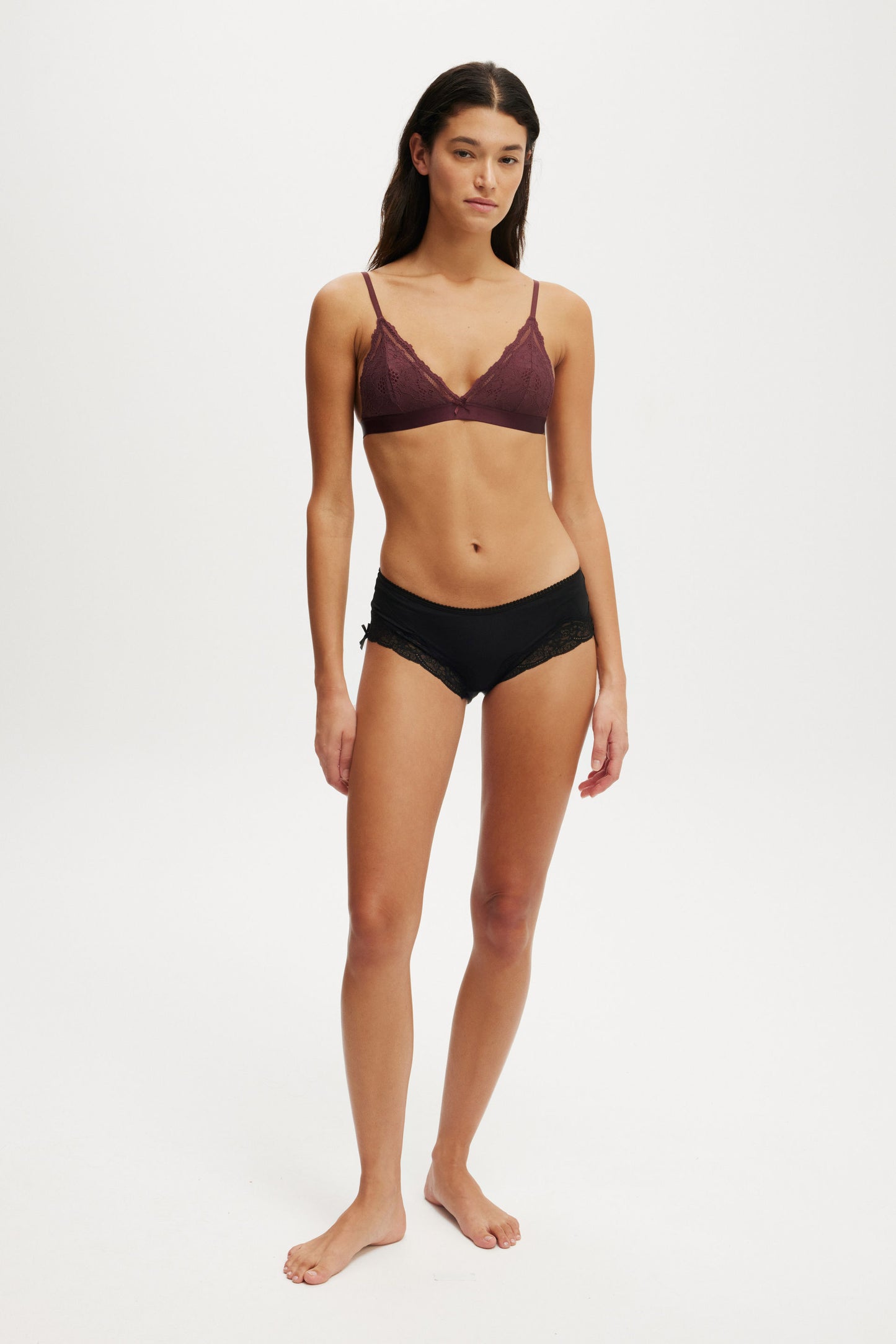 Everyday Lace Triangle Padded Bralette