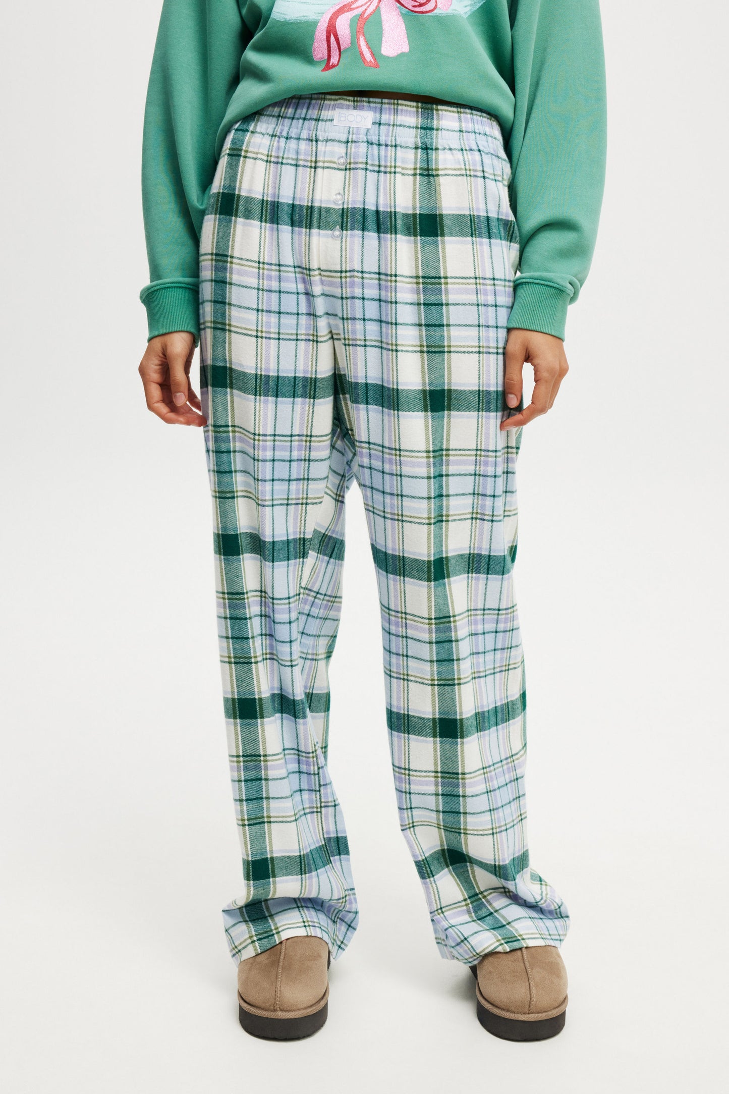 Flannel Boyfriend Boxer Pant