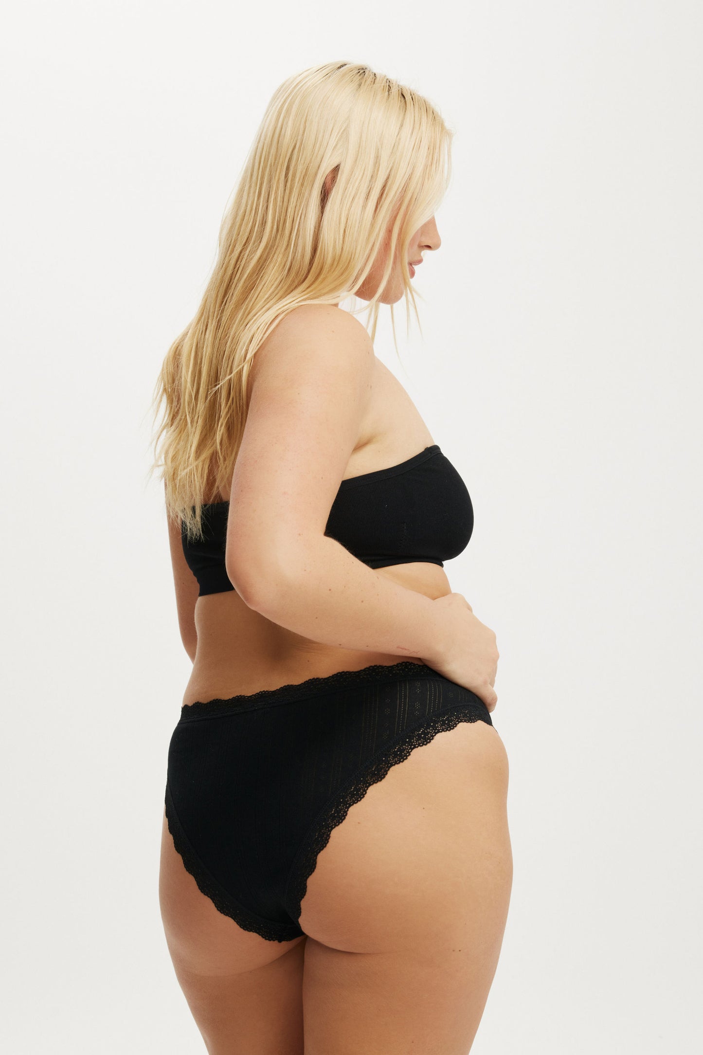 Organic Cotton Lace Cheeky Brief