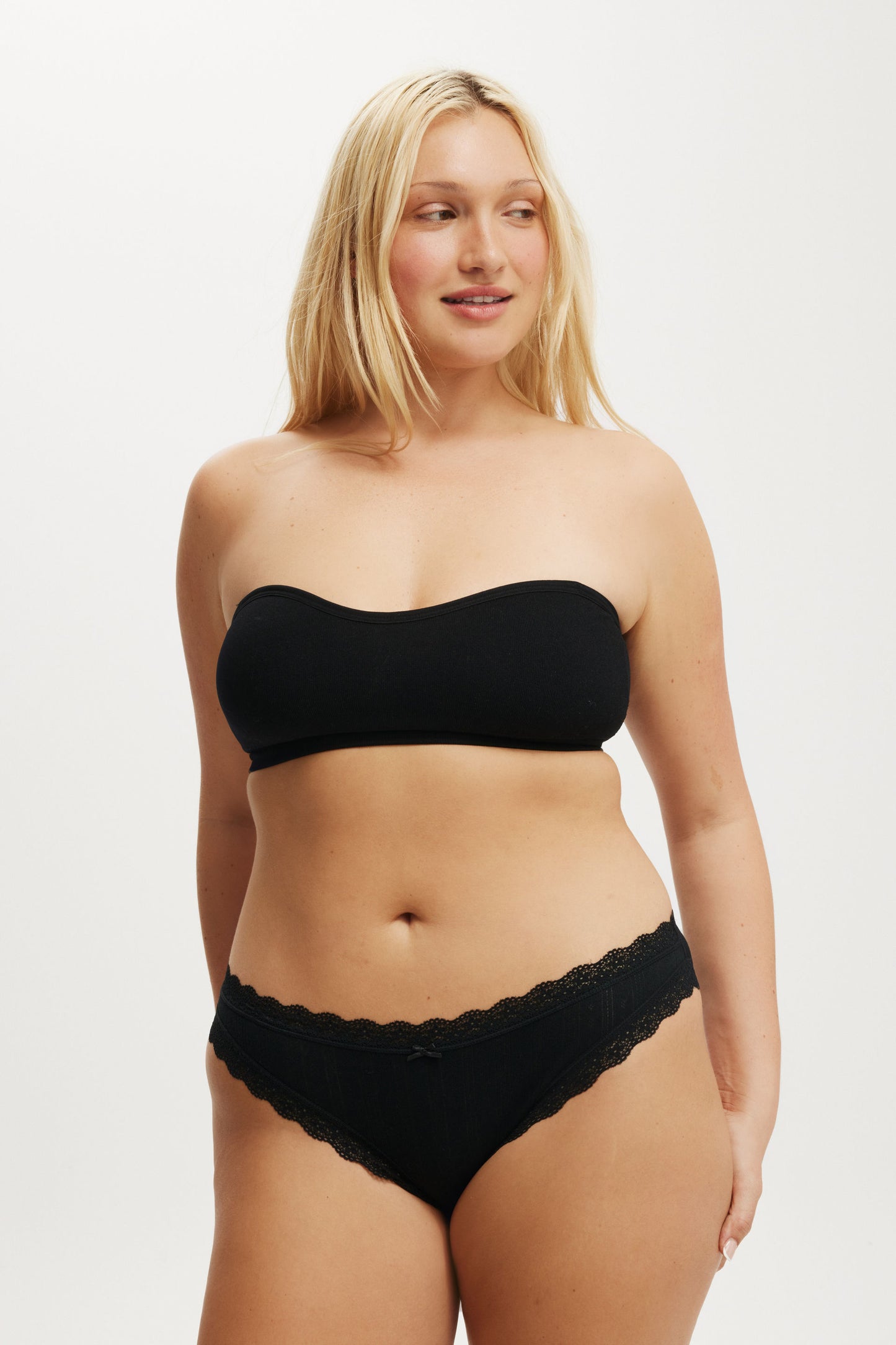 Organic Cotton Lace Bikini Brief