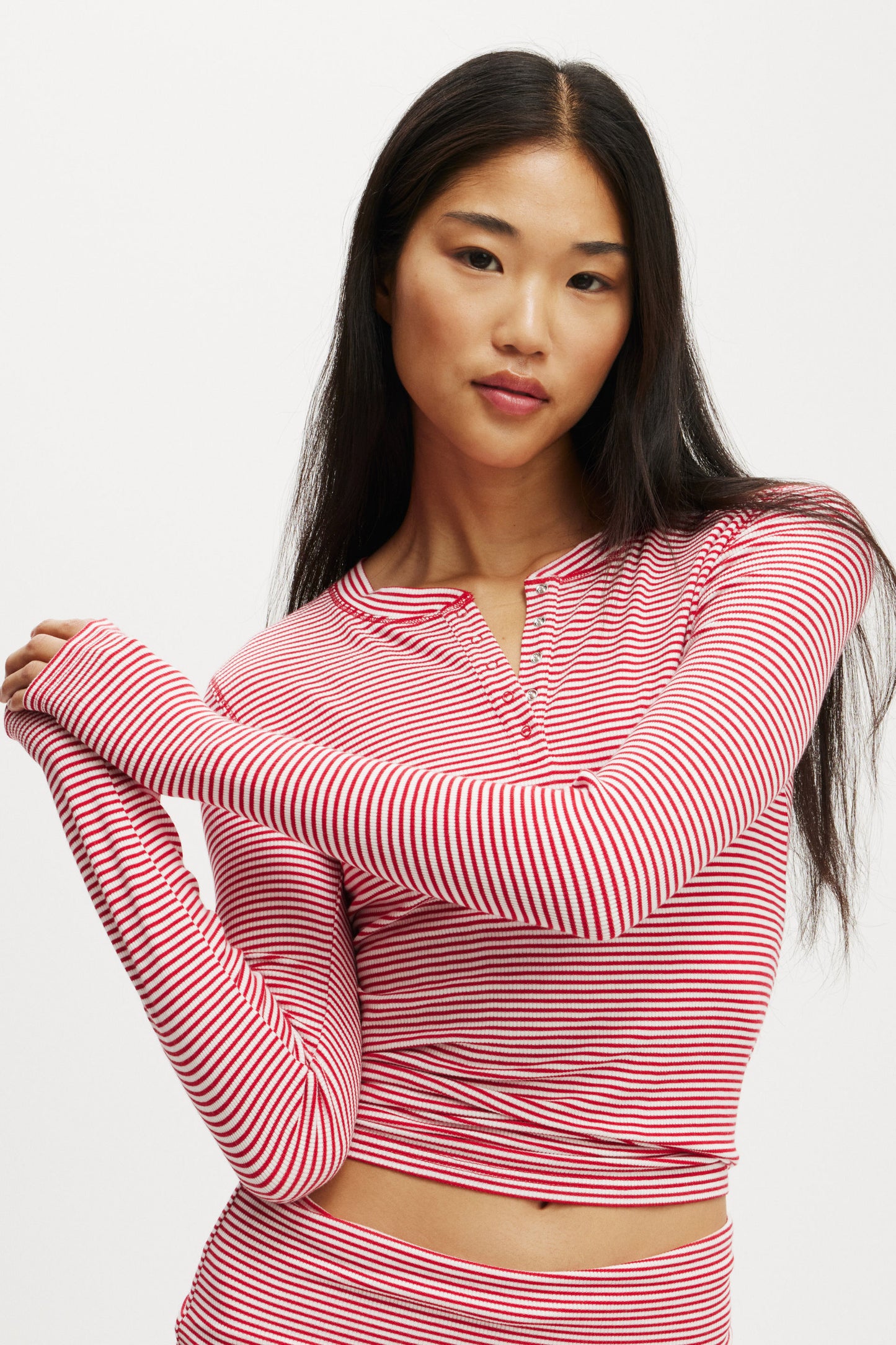 Sleep Recovery Henley Long Sleeve