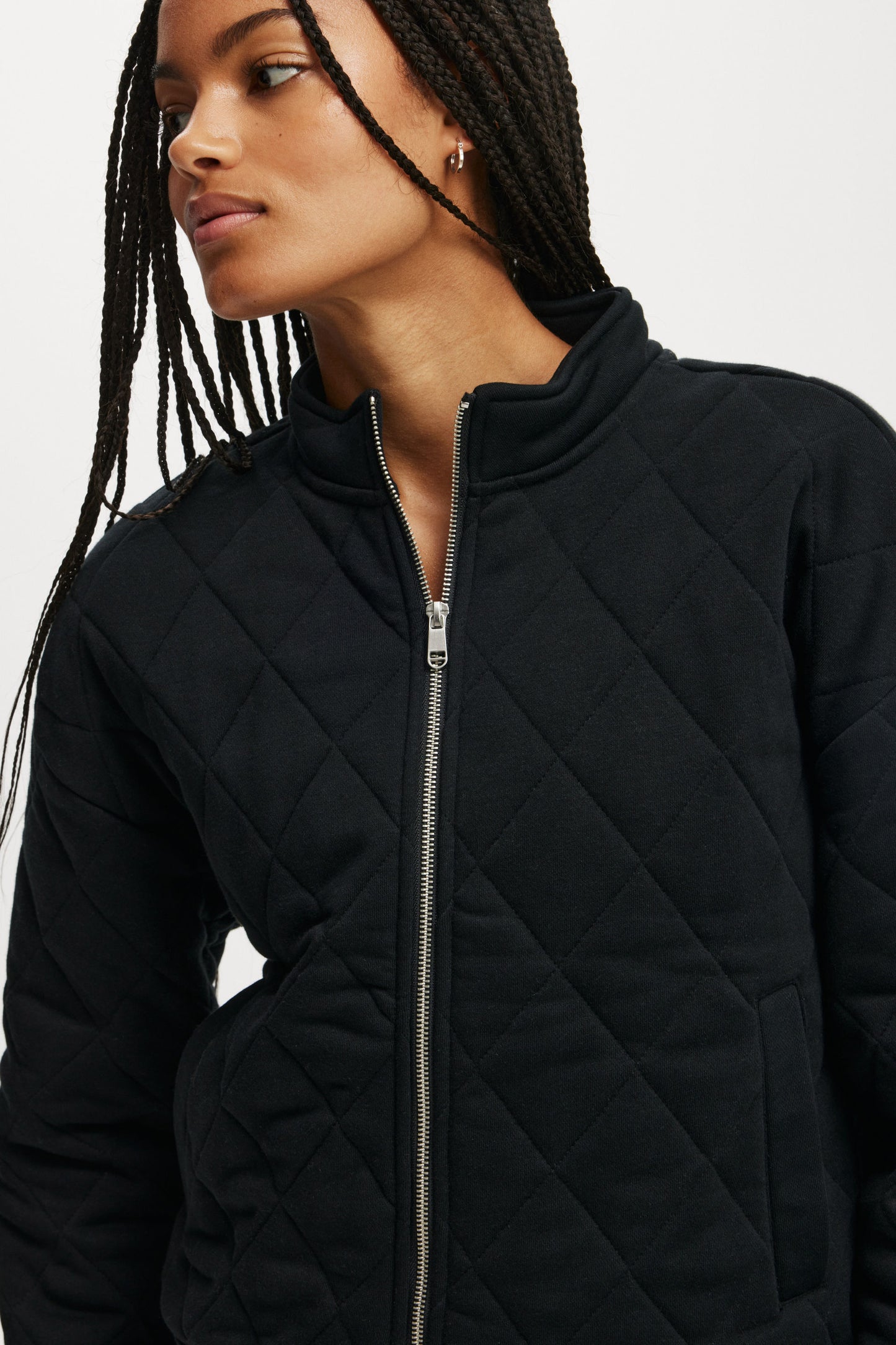 Active Quilted Zip Through