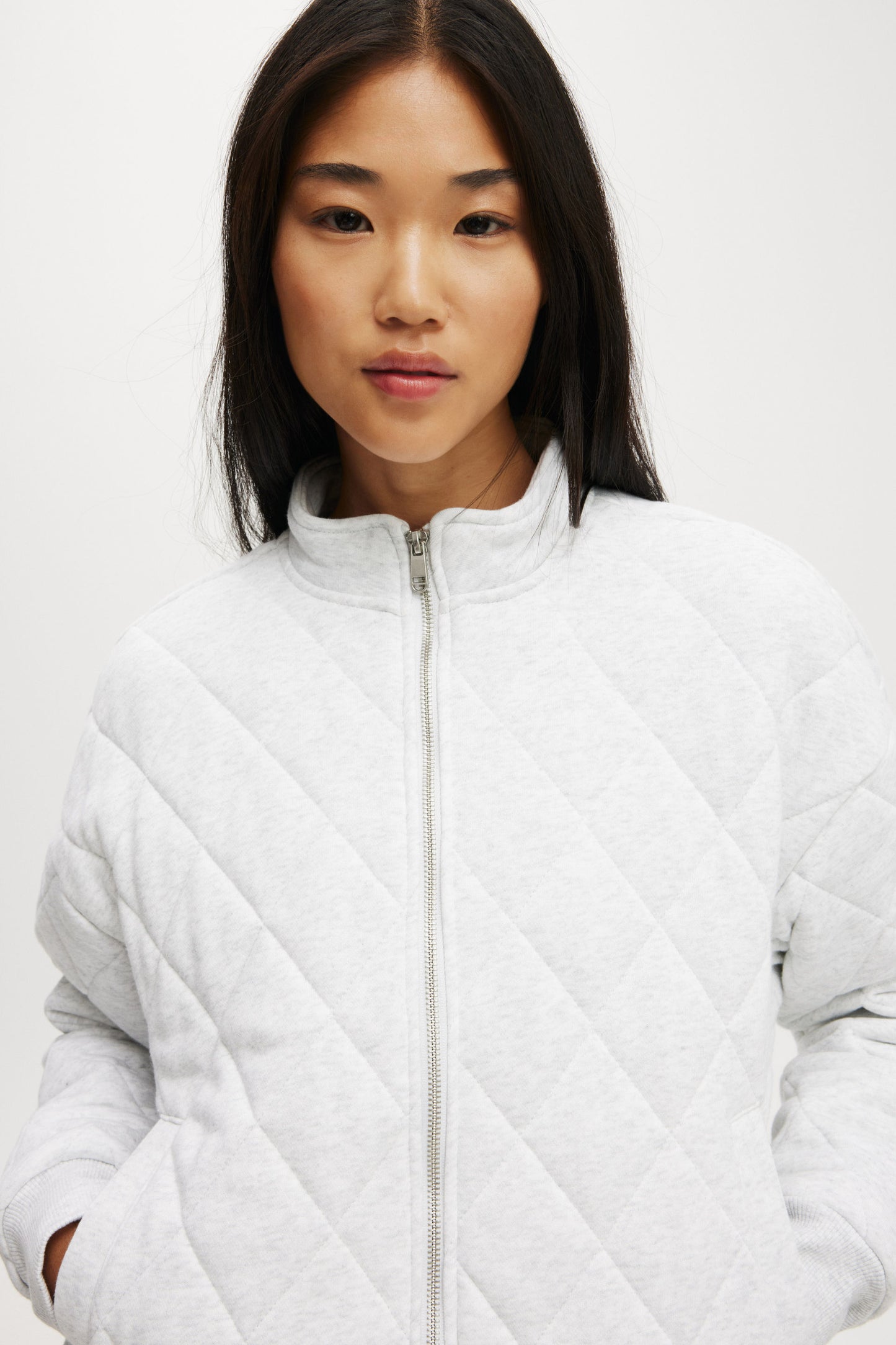 Active Quilted Zip Through