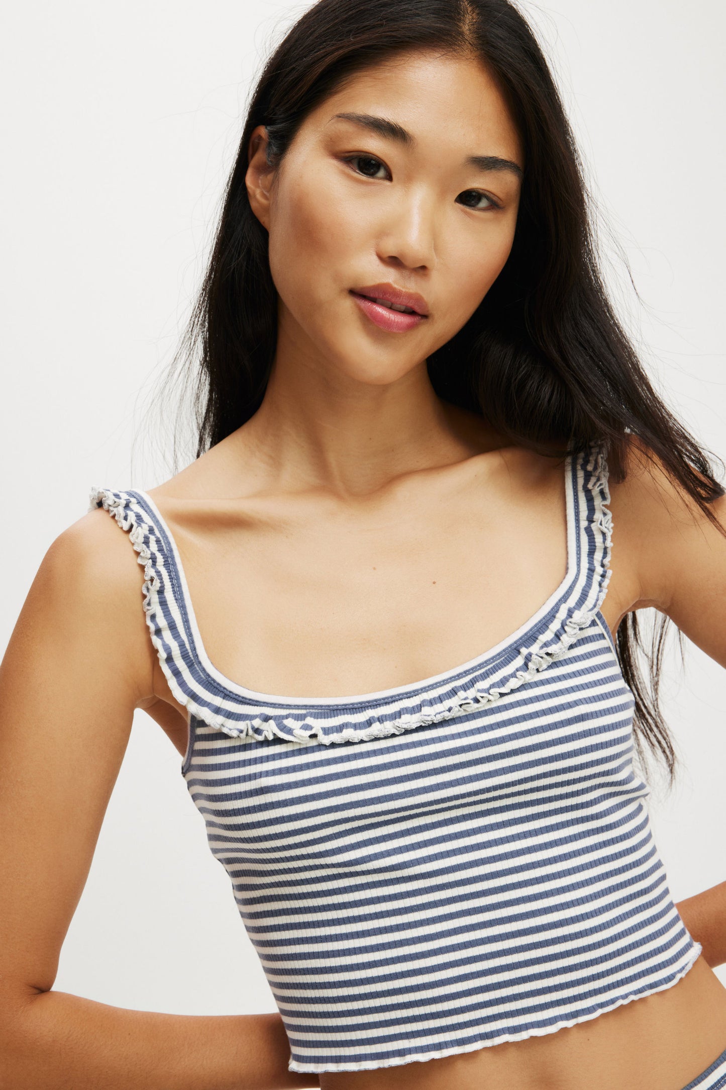 Rib Ruffle Cami