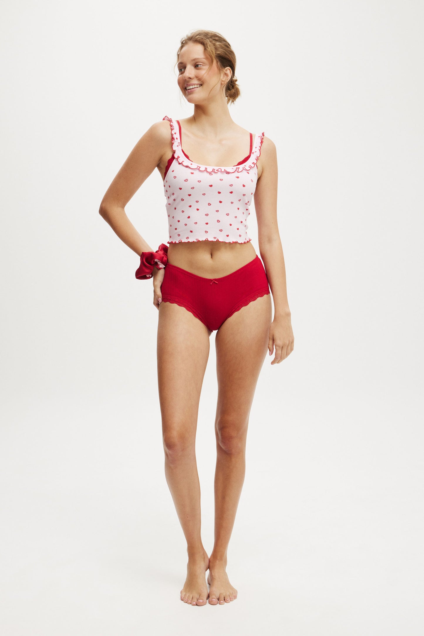 Rib Ruffle Cami