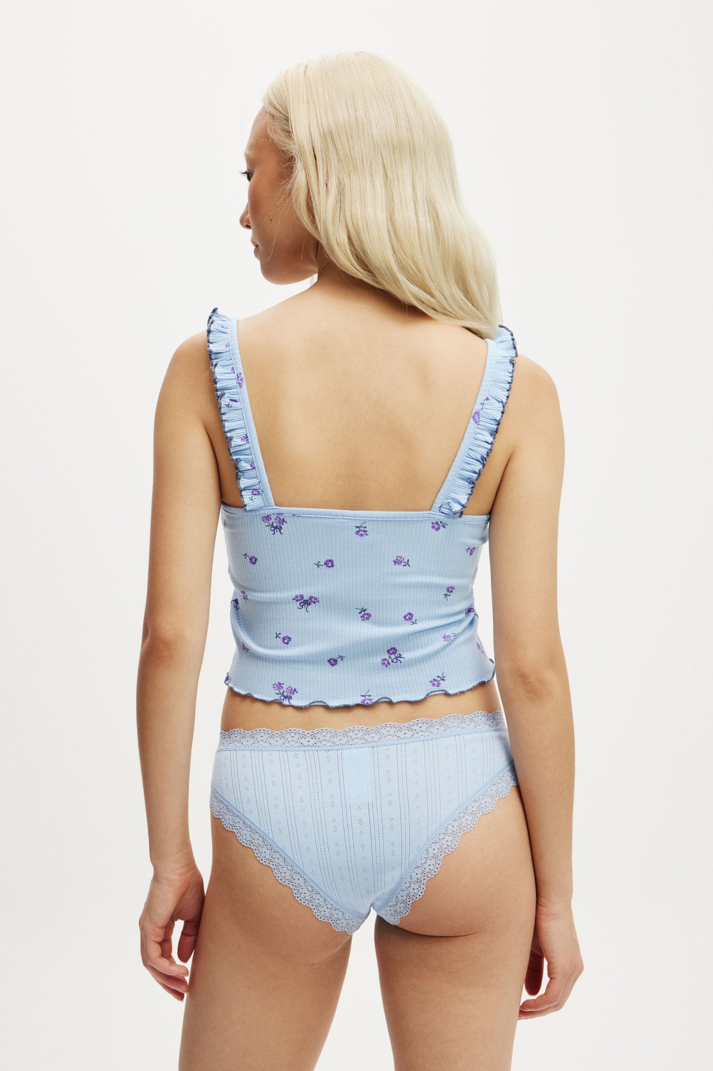 Rib Ruffle Cami