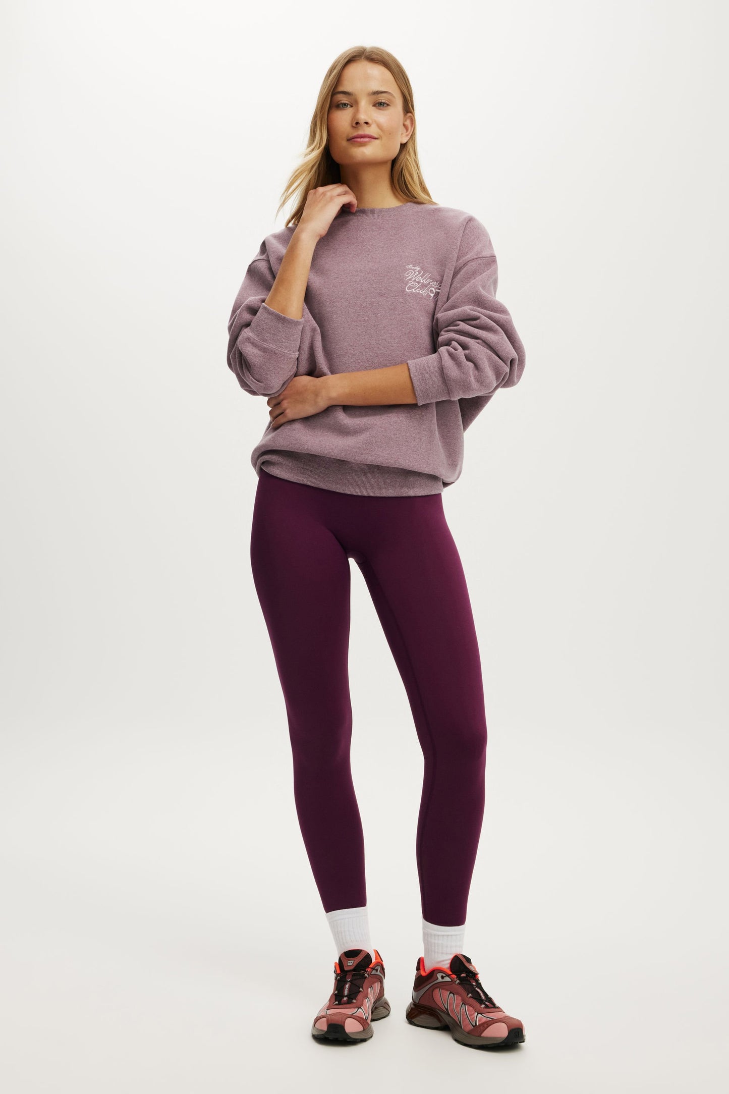 Plush Graphic Crew Sweatshirt