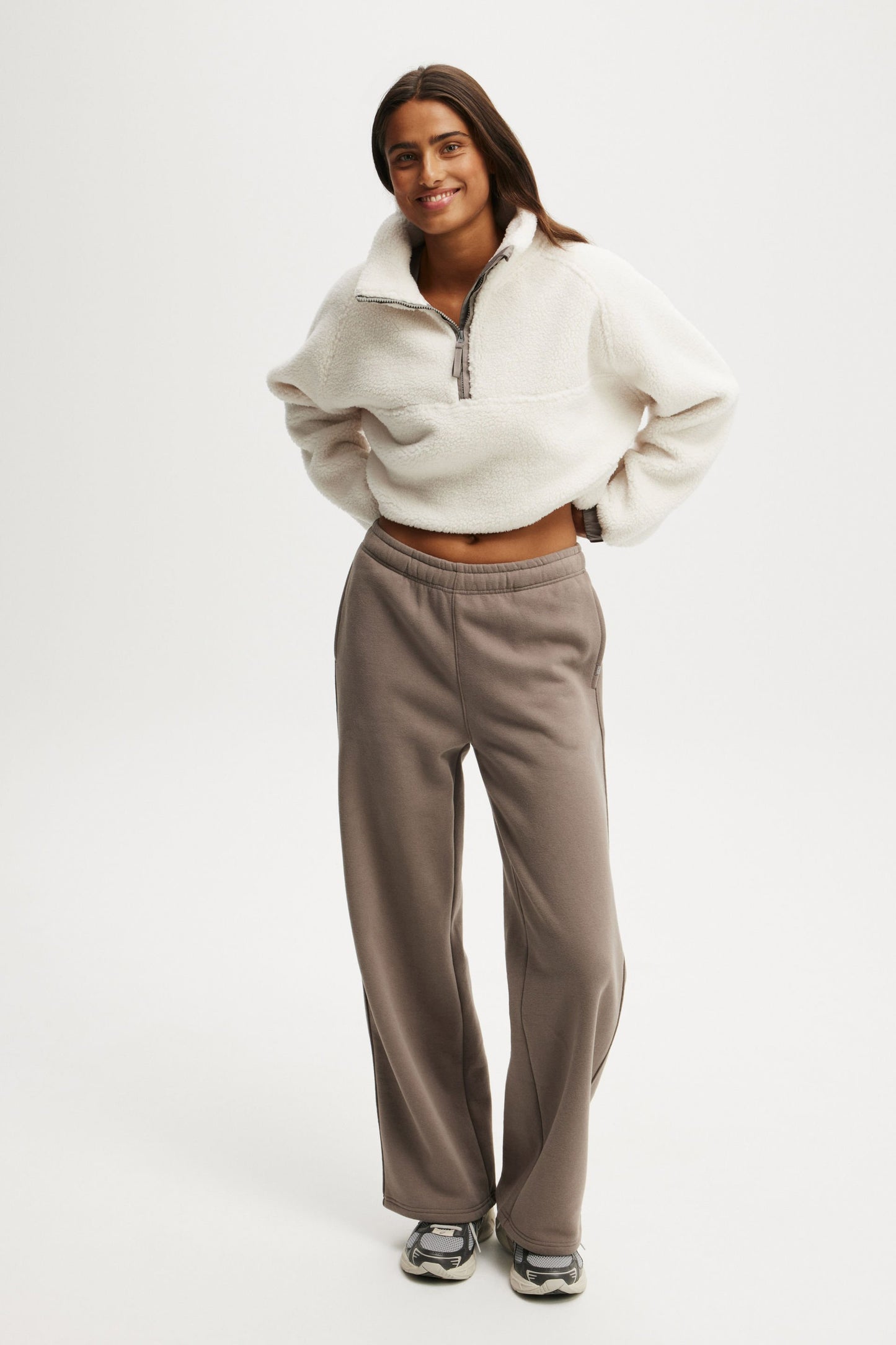 Balance Half Zip Sherpa Pullover Jacket