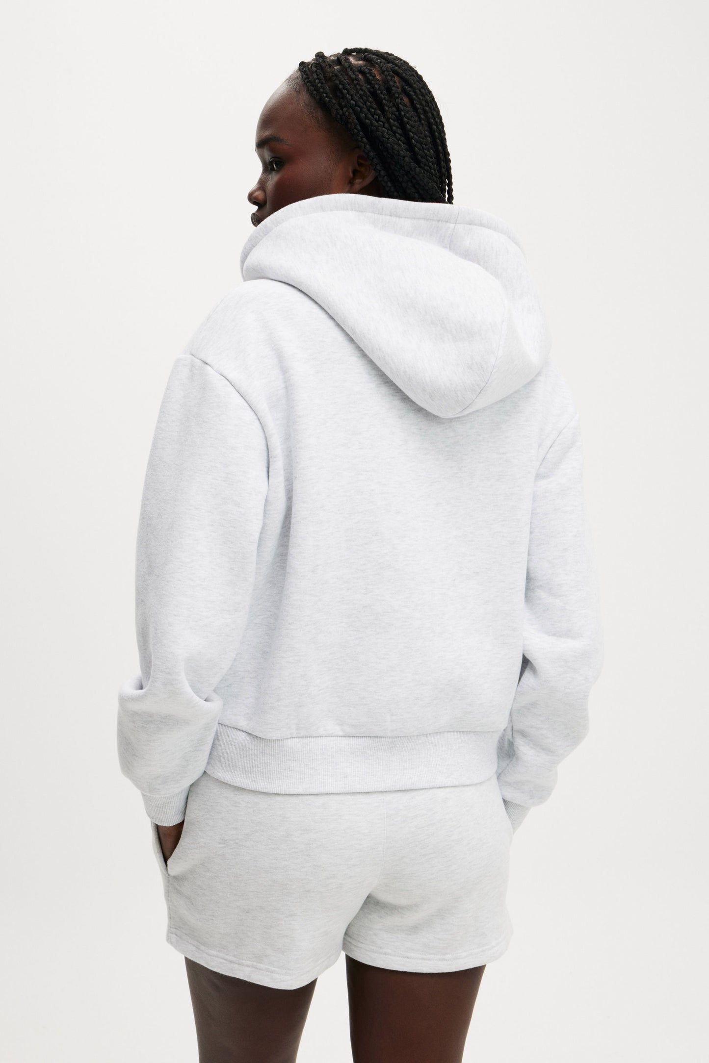 Plush Graphic Zip Through