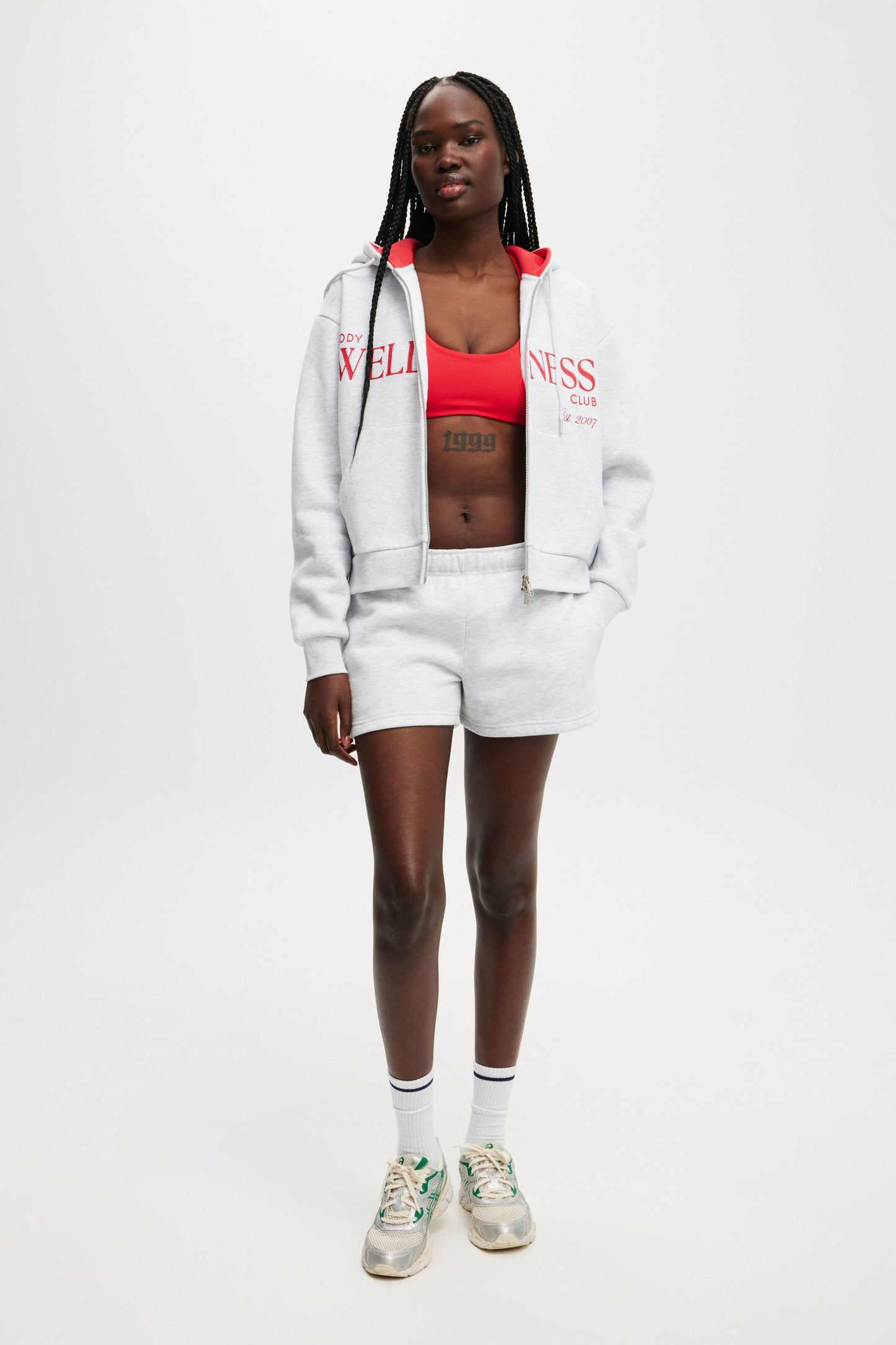 Plush Graphic Zip Through