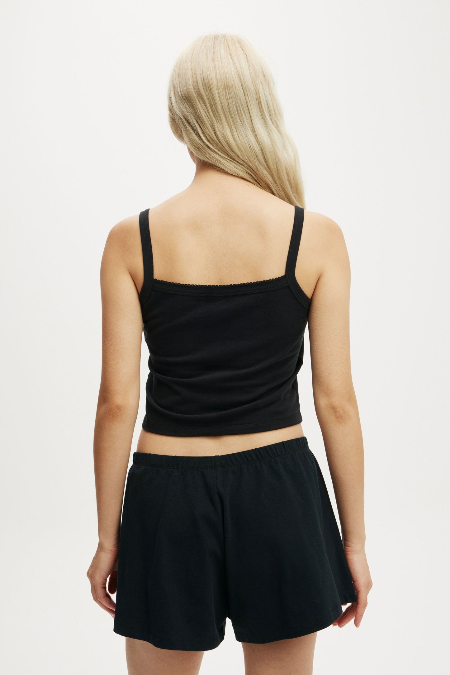 Peached Jersey Button Up Cami