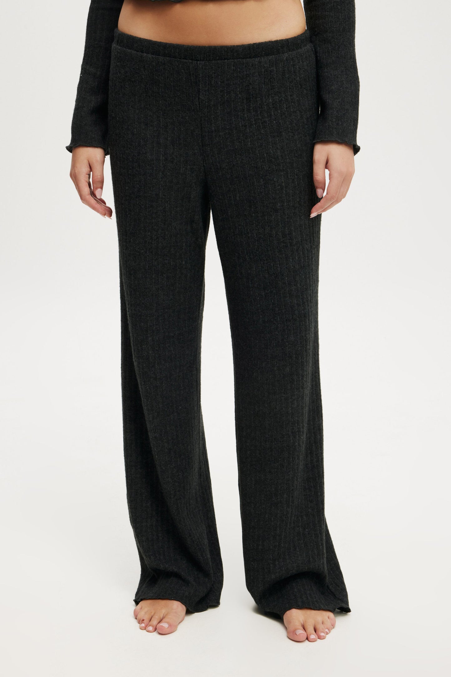 Super Soft Ribbed Straight Leg Pant