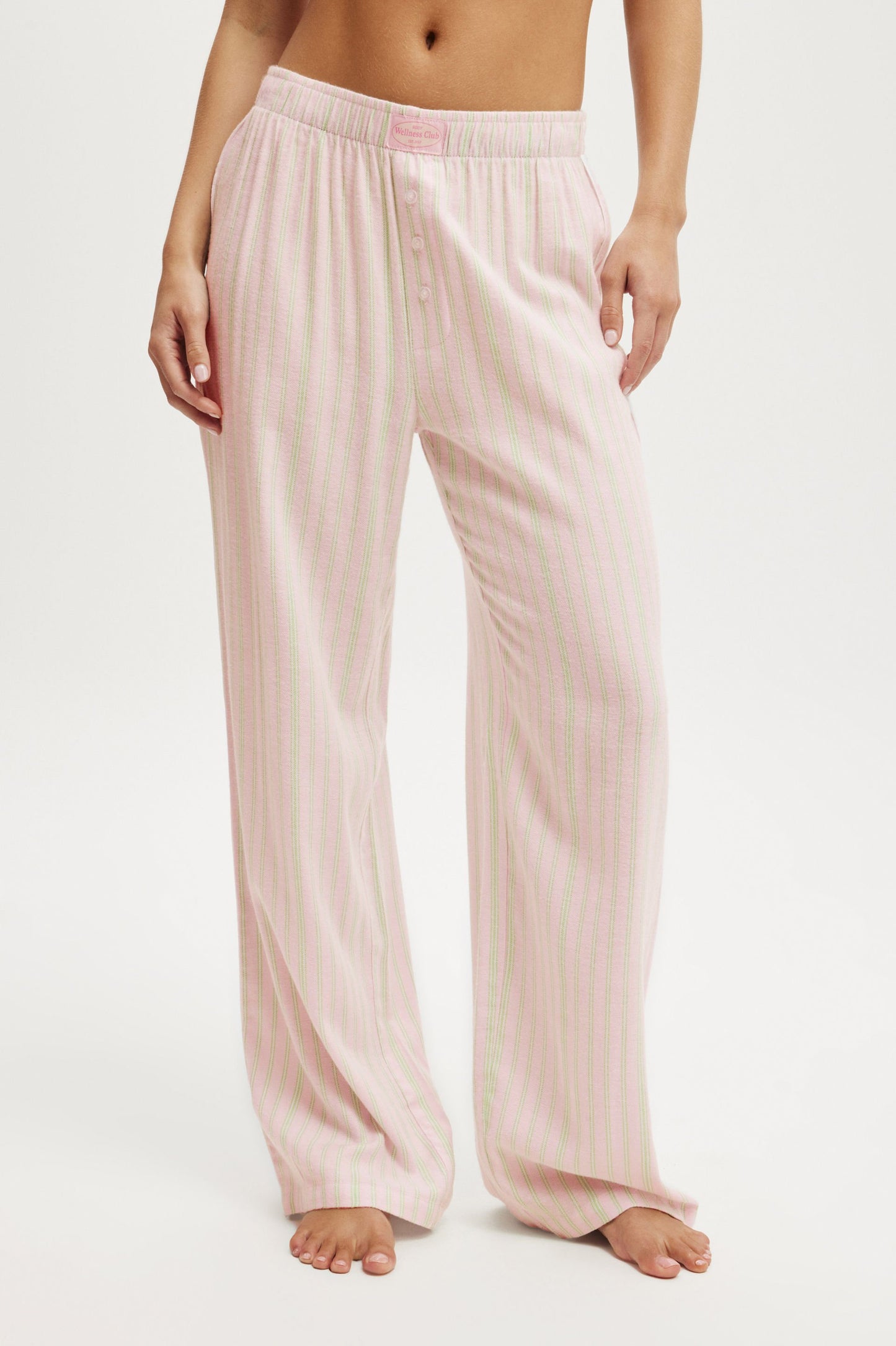 Flannel Wide Leg Pant